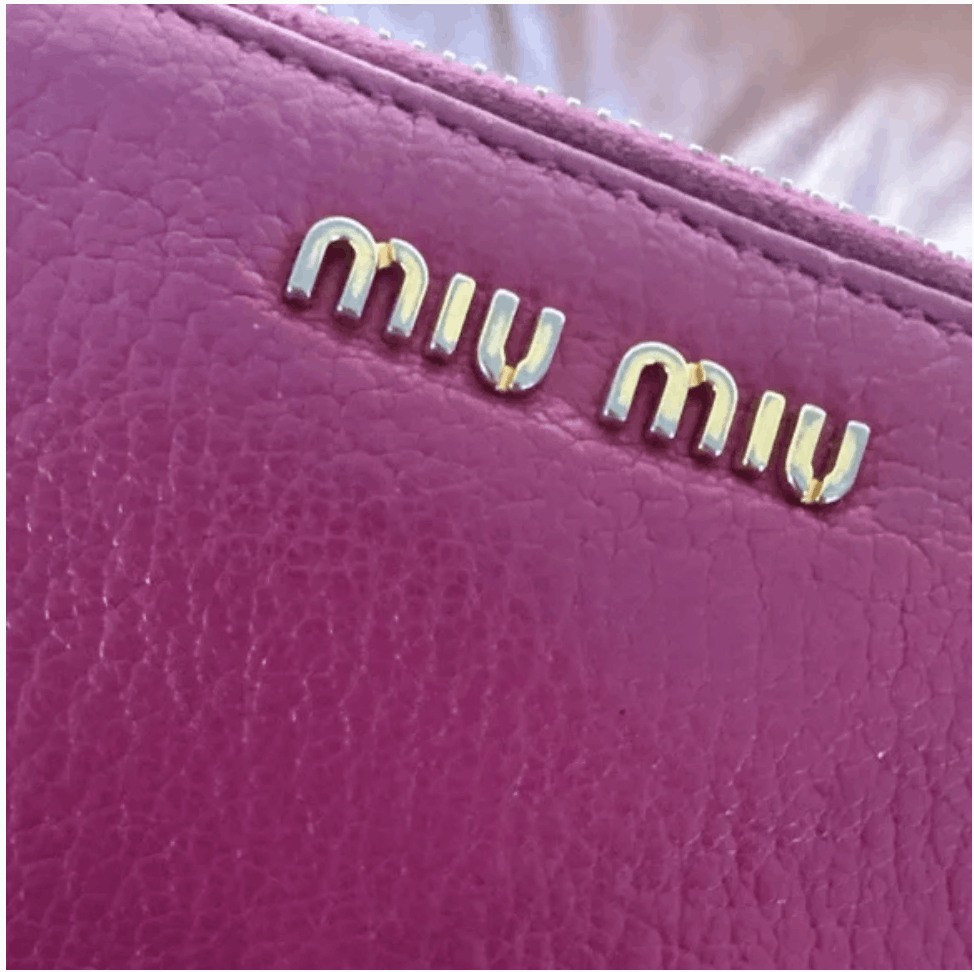 Miu Miu Miu Miu Fuchsia Leather Clutch / Wallet Size ONE SIZE - 3 Thumbnail