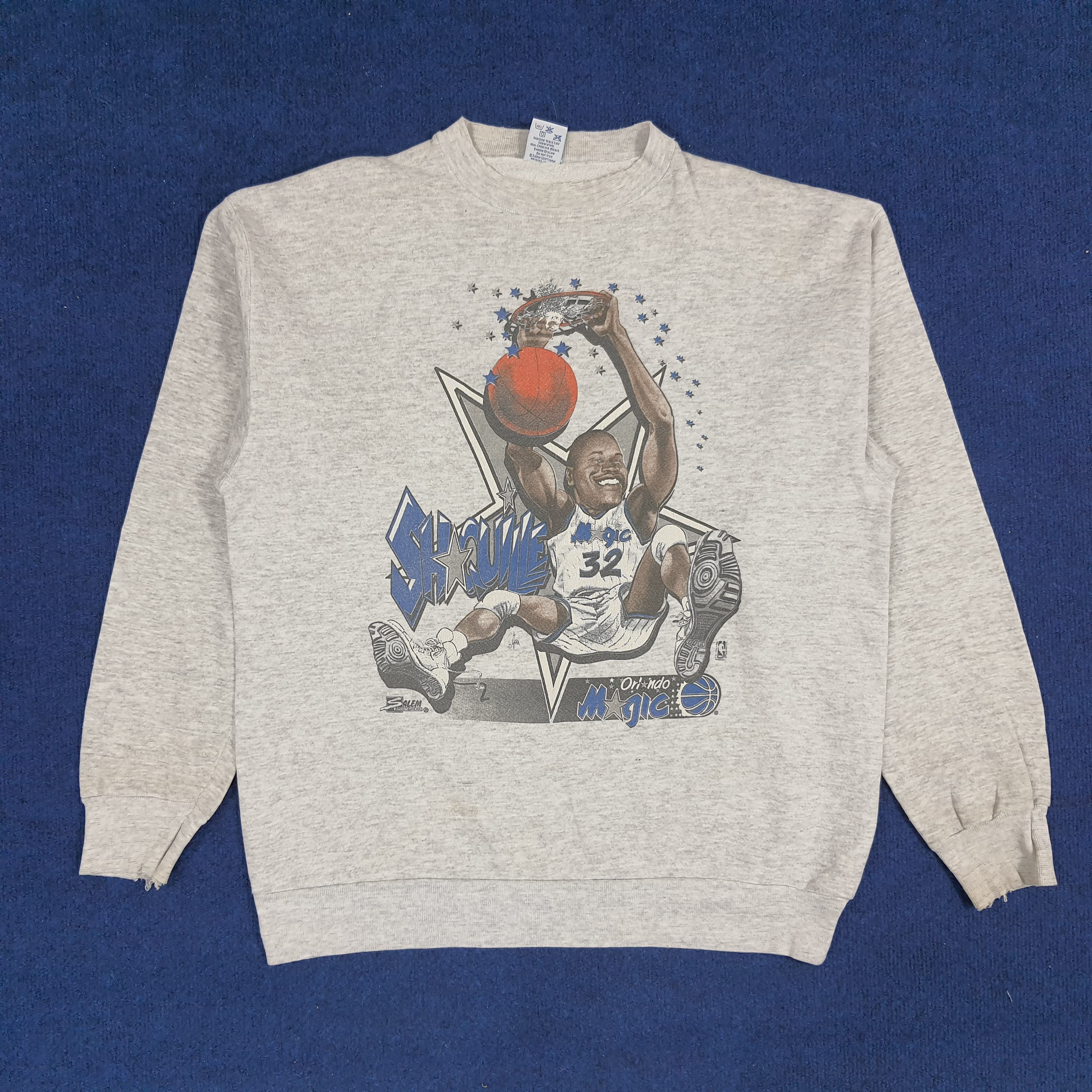 NBA × Salem Sportswear × Vintage Vintage Shaquille O'Neal Orlando Magic NBA Sports Sweatshirt Size US M / EU 48-50 / 2 - 1 Thumbnail