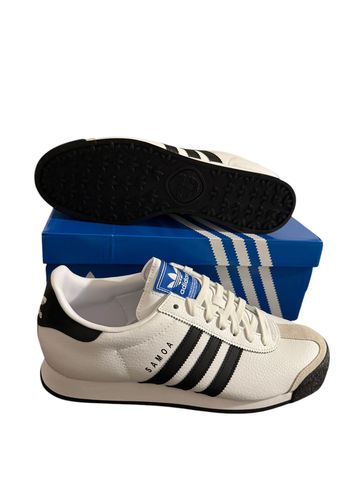 adidas gazelle silver green womens Adidas Samoa I Toddler Shoes Cloud White-Core Black-Blue main image 1