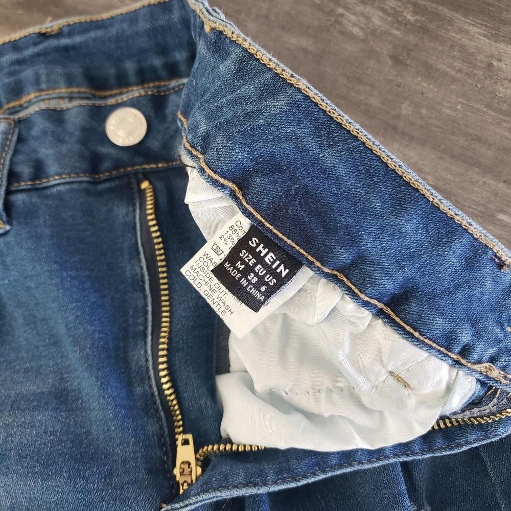 Shein Denim Distressed SHEIN High Waisted Skinny Jean Size 28" / US 6 / IT 42 - 3 Thumbnail