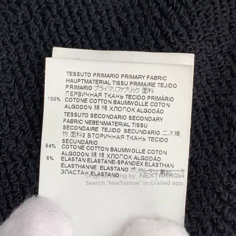 Maison Margiela Maison Margiela Black ink letter print cotton hooded long- Size L / US 10 / IT 46 - 7 Thumbnail