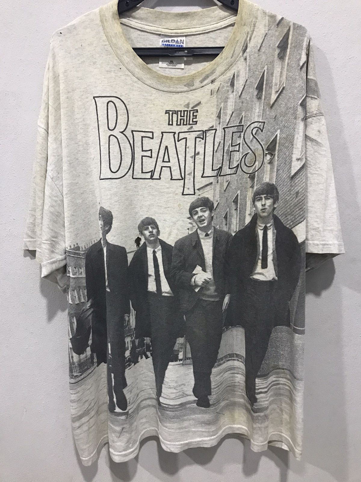 Band Tees × Vintage Vintage The Beatles Band Over Print Size US XL / EU 56 / 4 - 1 Thumbnail