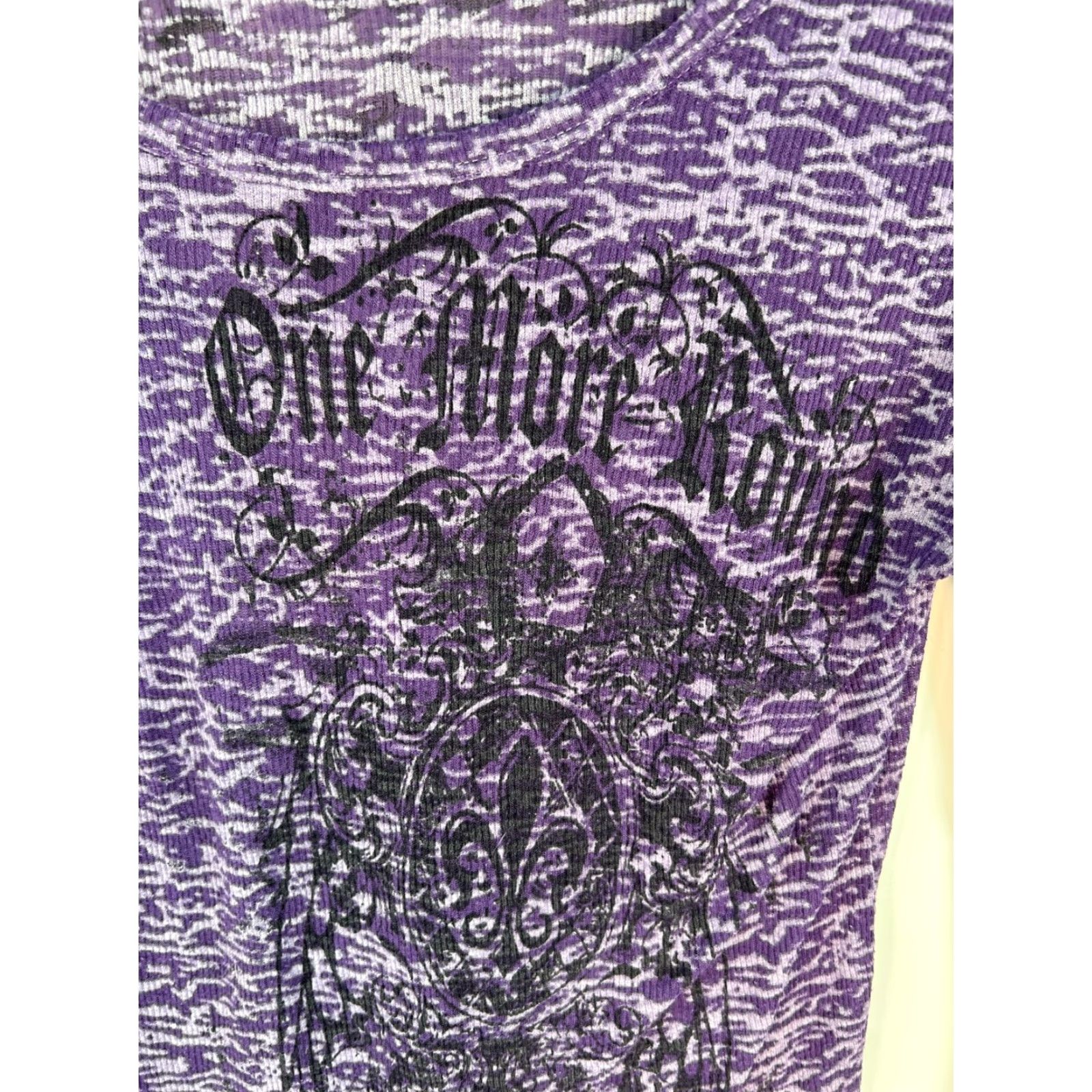 Vintage House Tees T-Shirt Long Sleeve XL Purple Round Neck Stretch Shirt Women Size XL / US 12-14 / IT 48-50 - 2 Thumbnail