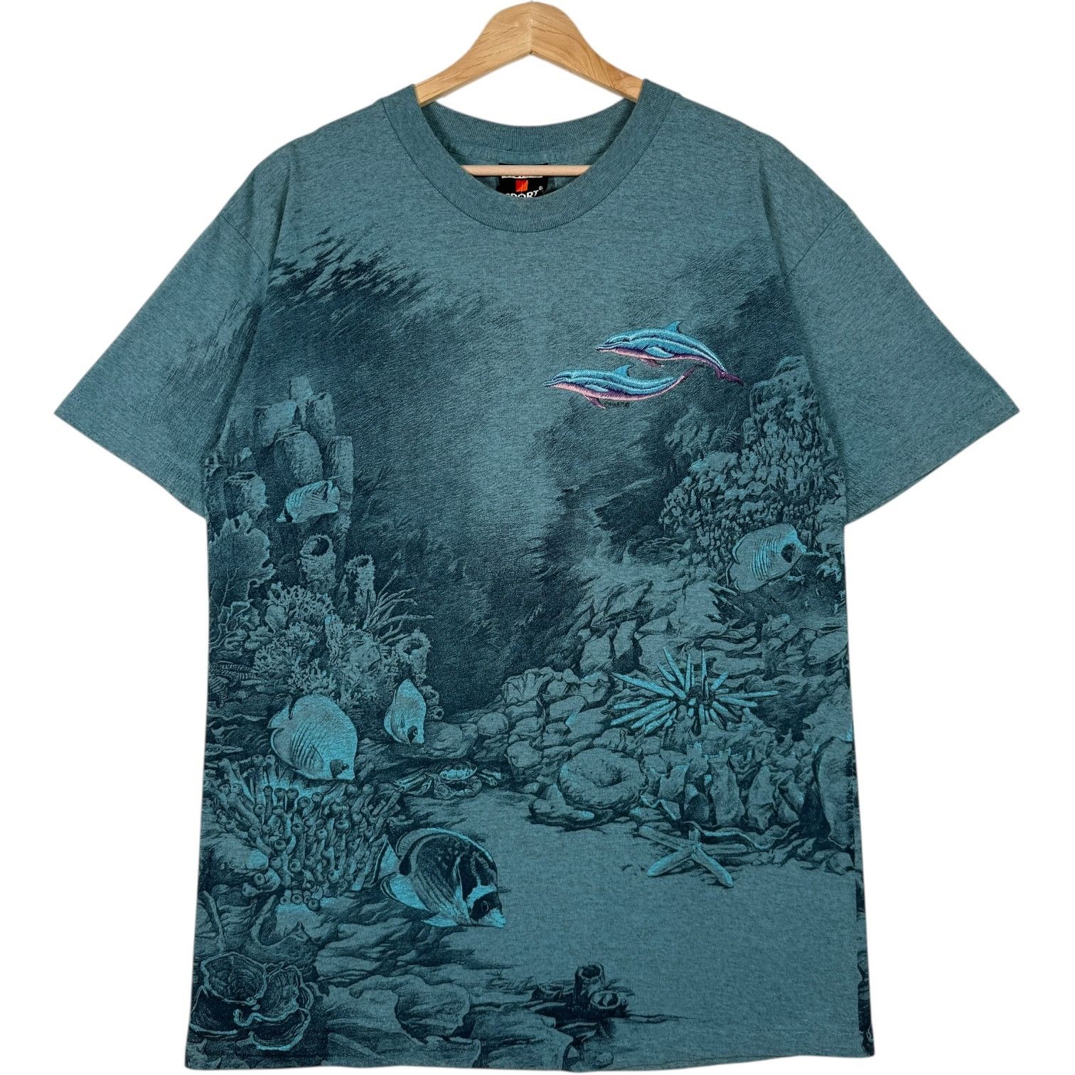 Signal Sport Vintage Sea Life AOP Nature Tee 90s L Size US L / EU 52-54 / 3 - 1 Thumbnail