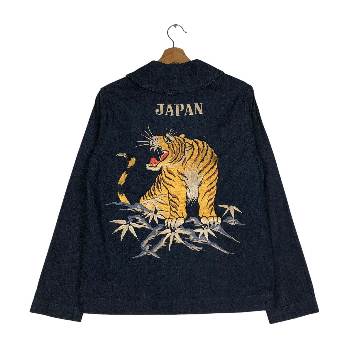 Indigo 🔥VINTAGE TOKYO STYLE BEAMS JAPAN SOUVENIR SUKAJAN DESIGN Size US S / EU 44-46 / 1 - 10 Thumbnail