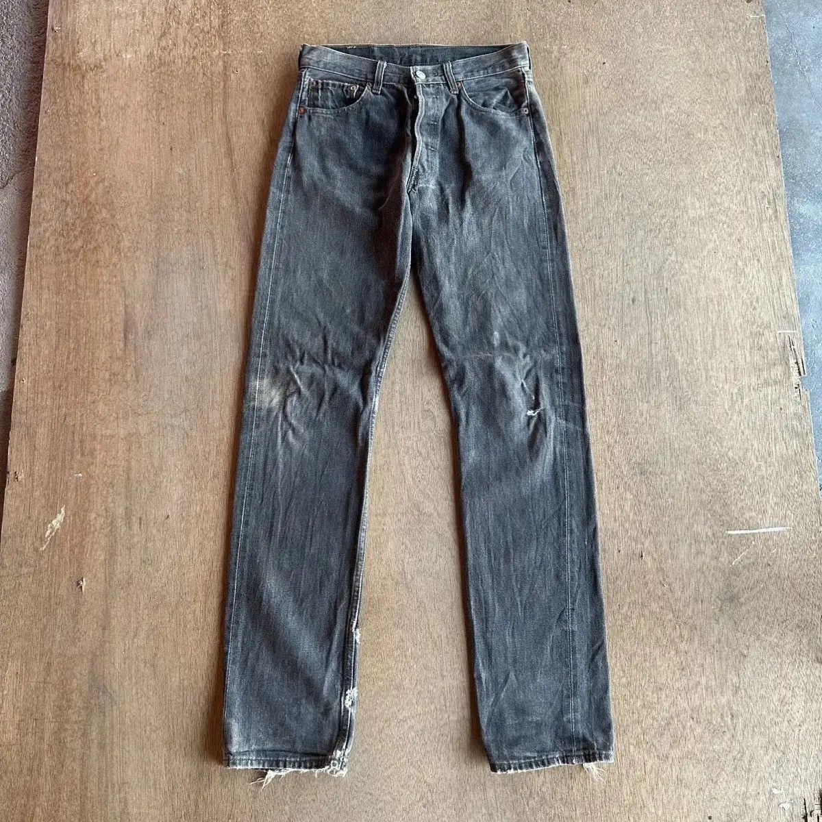 Levi's DISTRESSED DENIM VINTAGE LEVI’S 501 JEANS LEVIS PANTS W28L33 Size US 28 / EU 44 - 3 Thumbnail