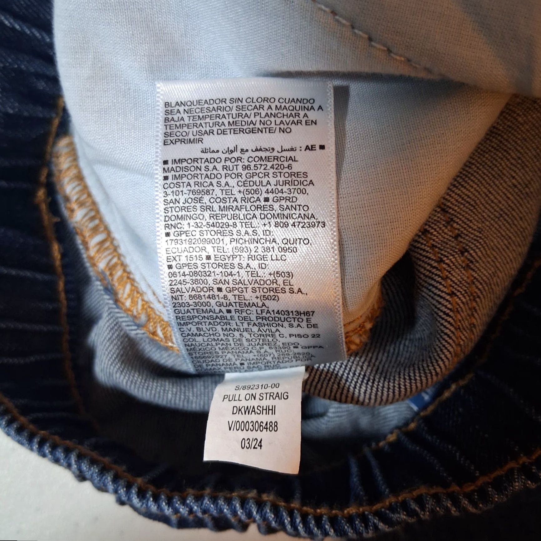 Old Navy Old Navy Jeans Women Large Pull On Straight Dark Wash Blue Denim Elastic NEW Size 36" / US 14 / IT 50 - 4 Thumbnail