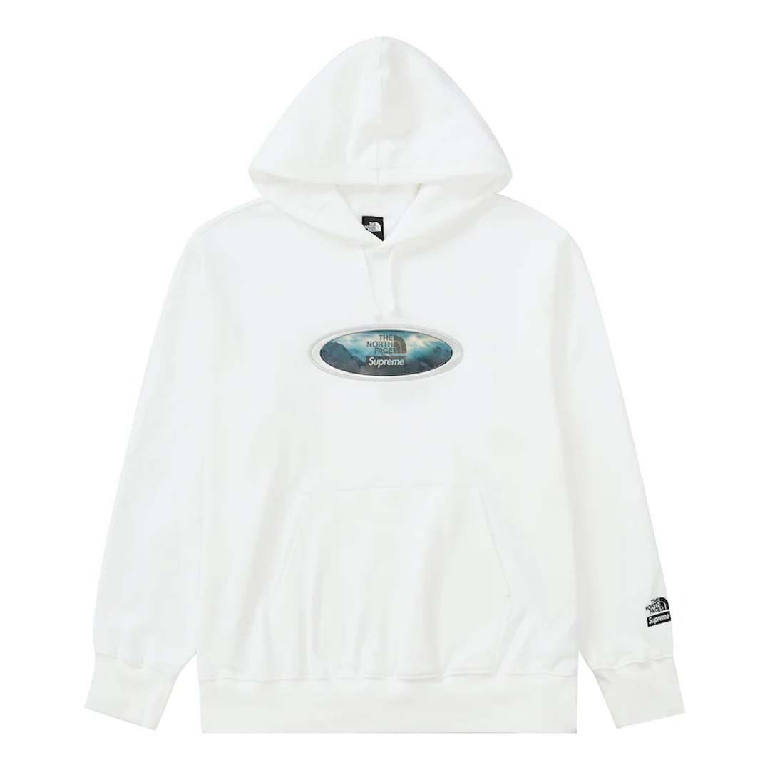 Supreme TNF Mountains Sweatshirt 'White' Size US S / EU 44-46 / 1 - 1 Preview