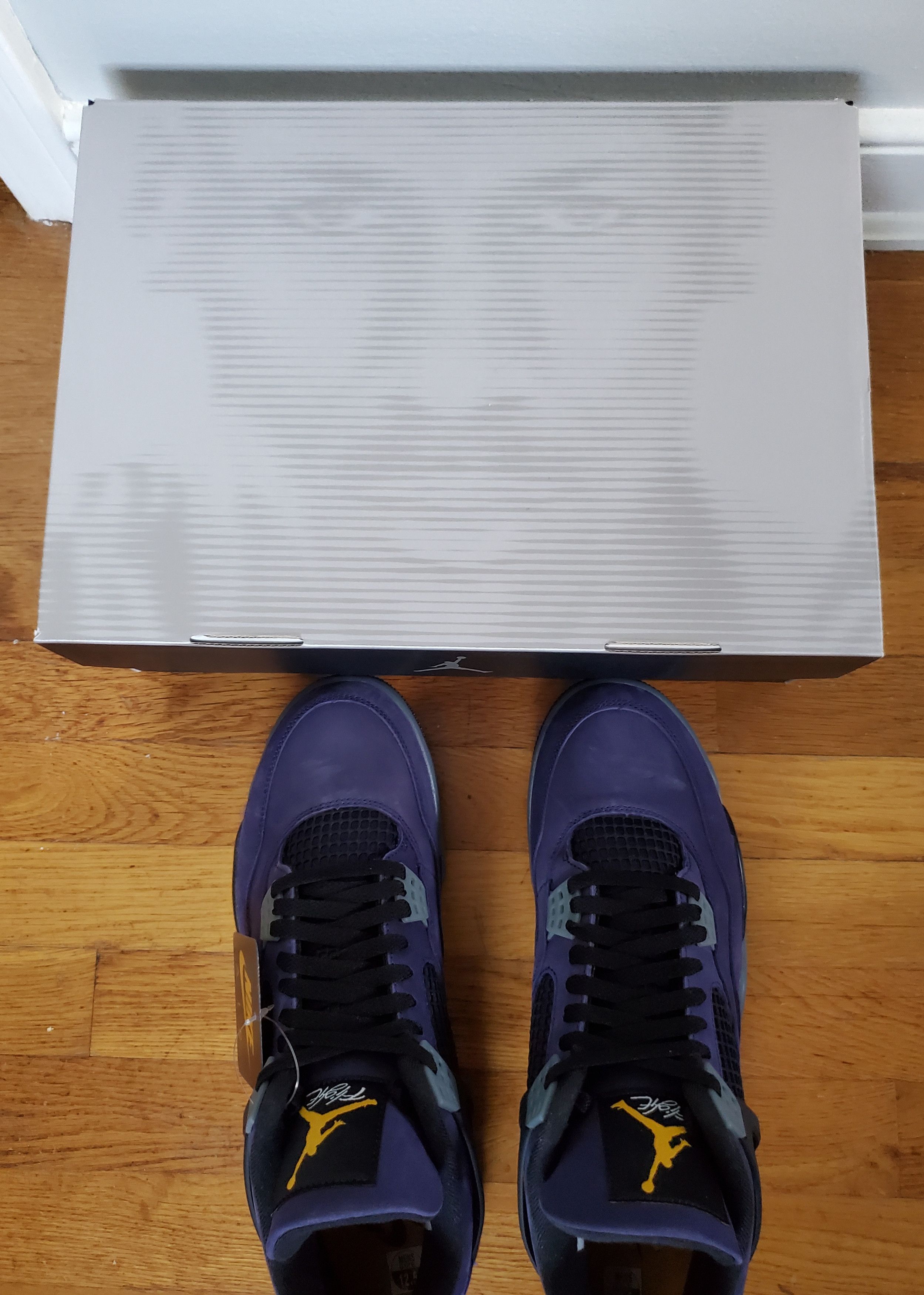 Jordan Brand Nike Air Jordan 4 Retro 'Lakers' Size US 12.5 / EU 45-46 - 4 Thumbnail