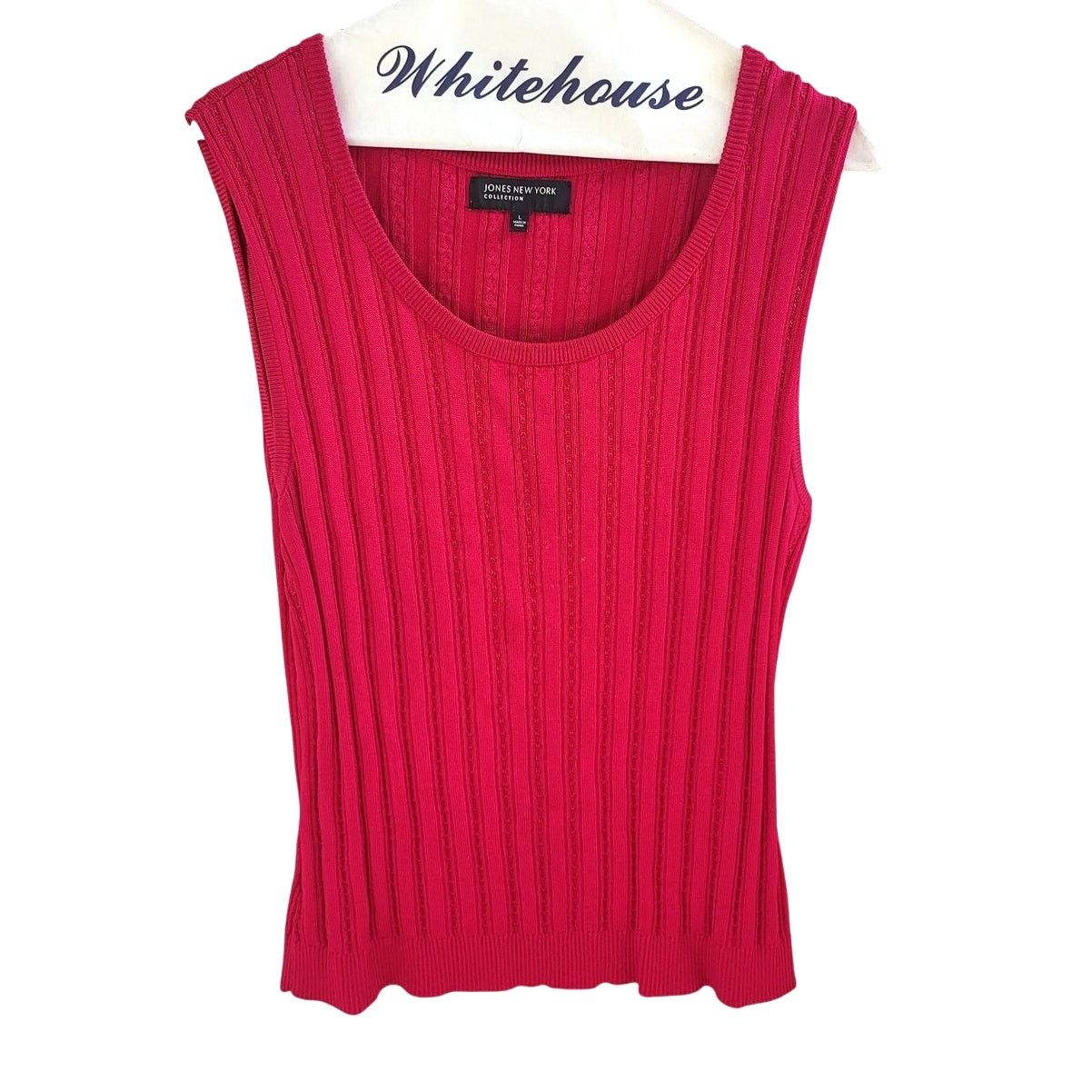Other Jones New York Collection Magenta Knit Sleeveless Blouse - L Size L / US 10 / IT 46 - 1 Thumbnail