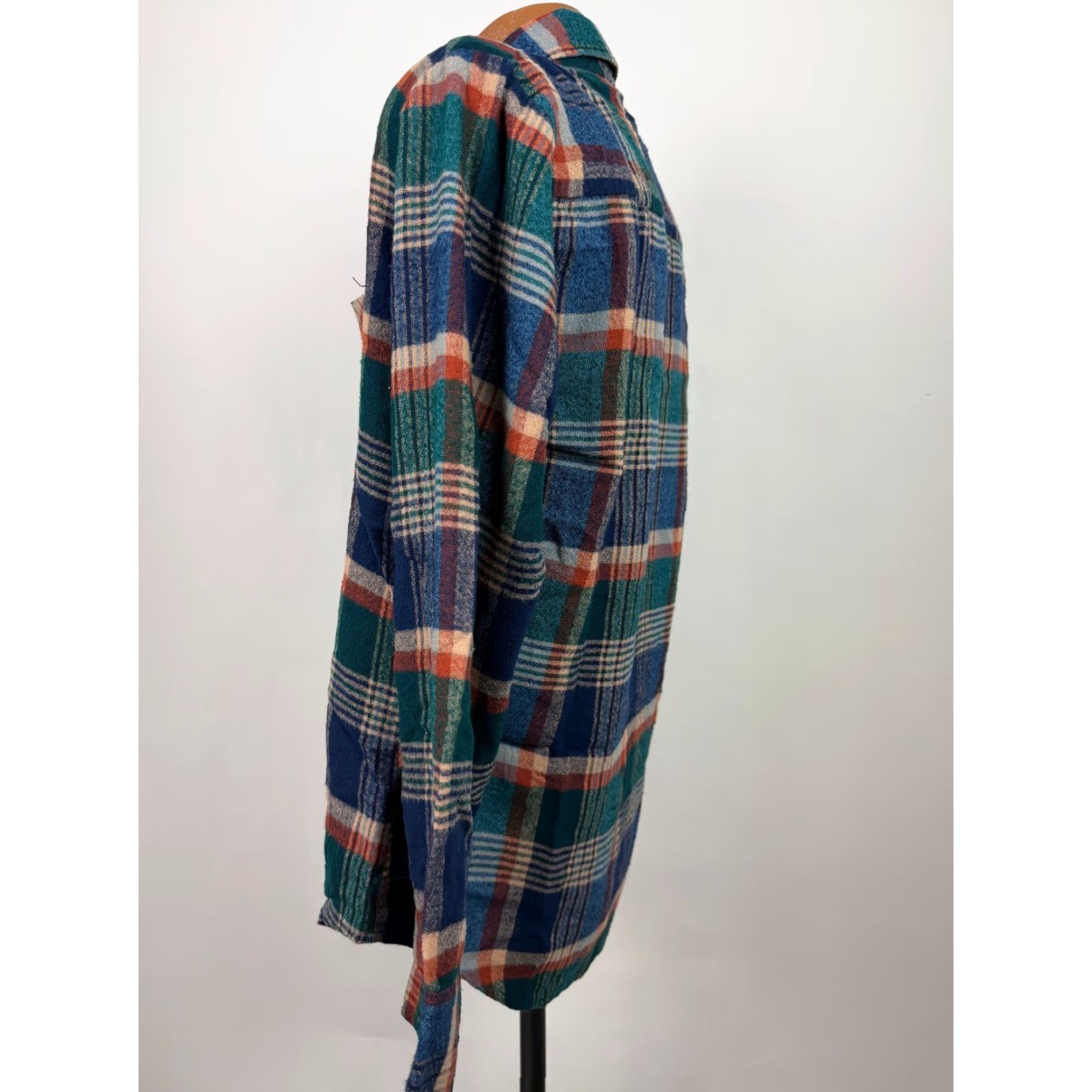 Altea VINTAGE VIP Flannel Shirt Men M Teal Plaid 80s Grunge Lightweight Pockets Mens Medium Blue 80s Grunge Retro Size US M / EU 48-50 / 2 - 6 Thumbnail