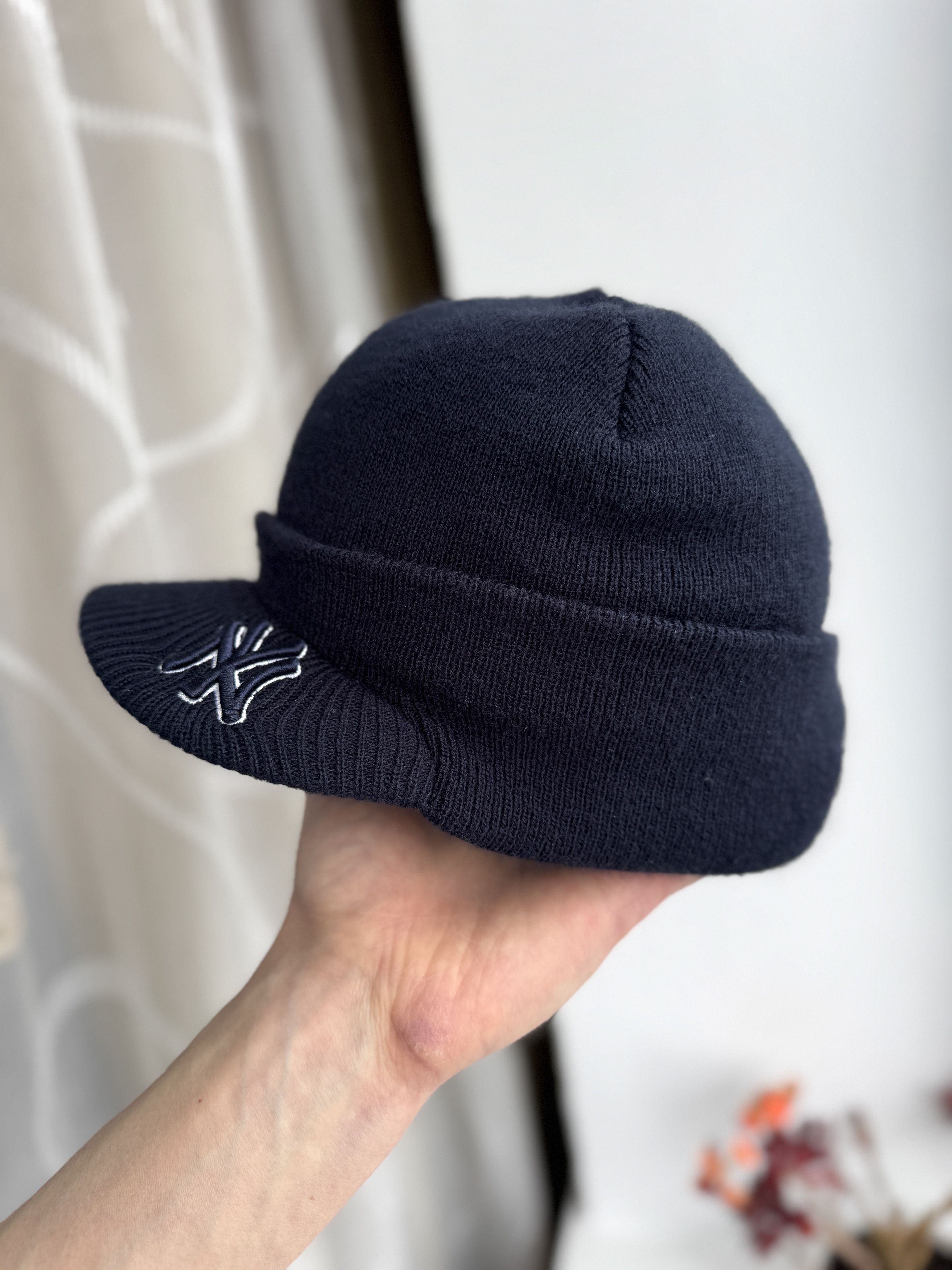 New York Yankees Vintage Y2K NY Yankees MLB Visor Beanie Hat Hip Hop Rap Size ONE SIZE - 9 Thumbnail