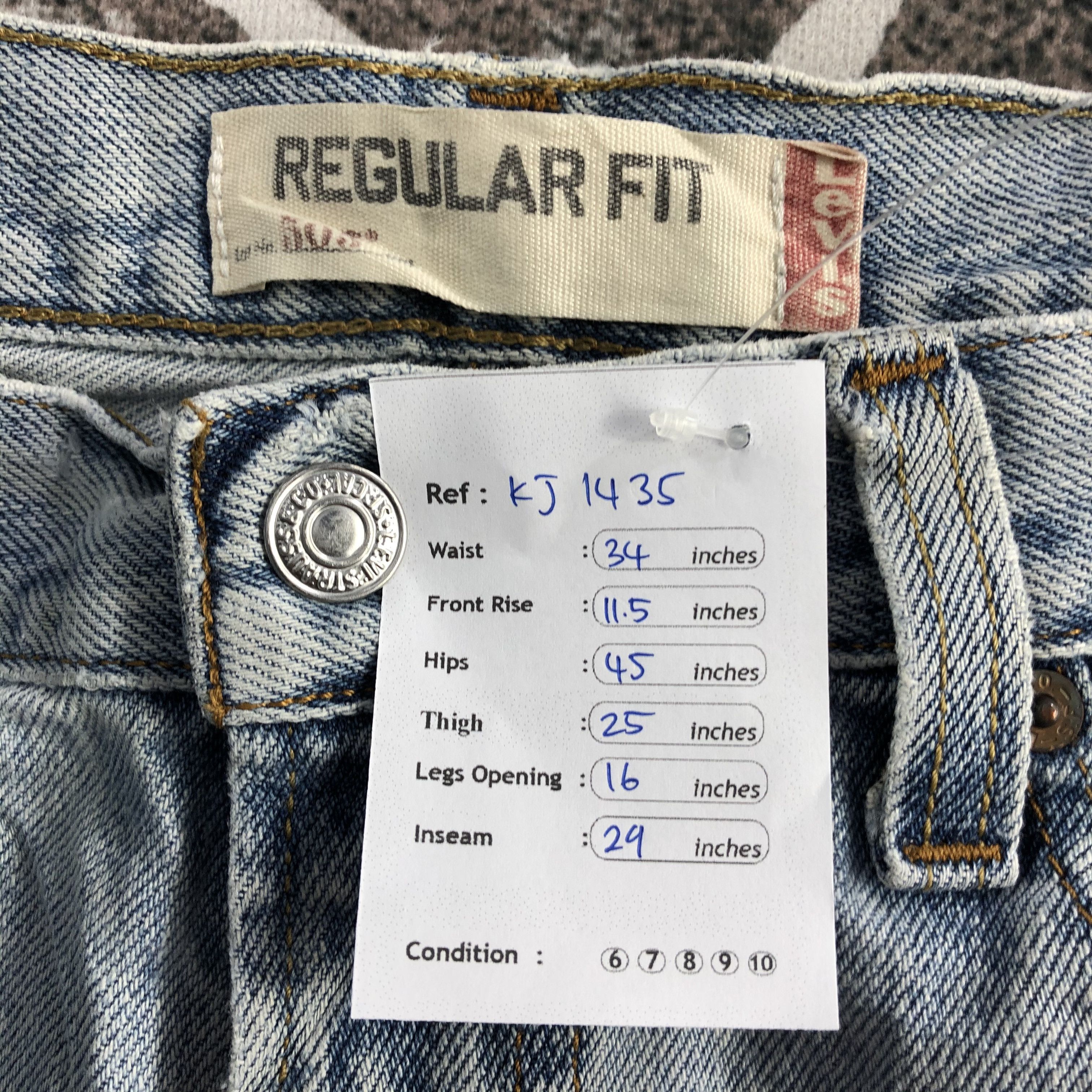 Levi's Vintage Levi's 505 Jeans Distress Regular Fit Denim KJ1435 Size US 34 / EU 50 - 12 Thumbnail