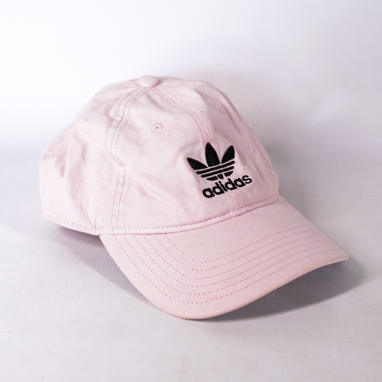 Adidas Adidas Logo Baseball Hat Adjustable Buckle Strap Cap Pink Size ONE SIZE - 1 Thumbnail