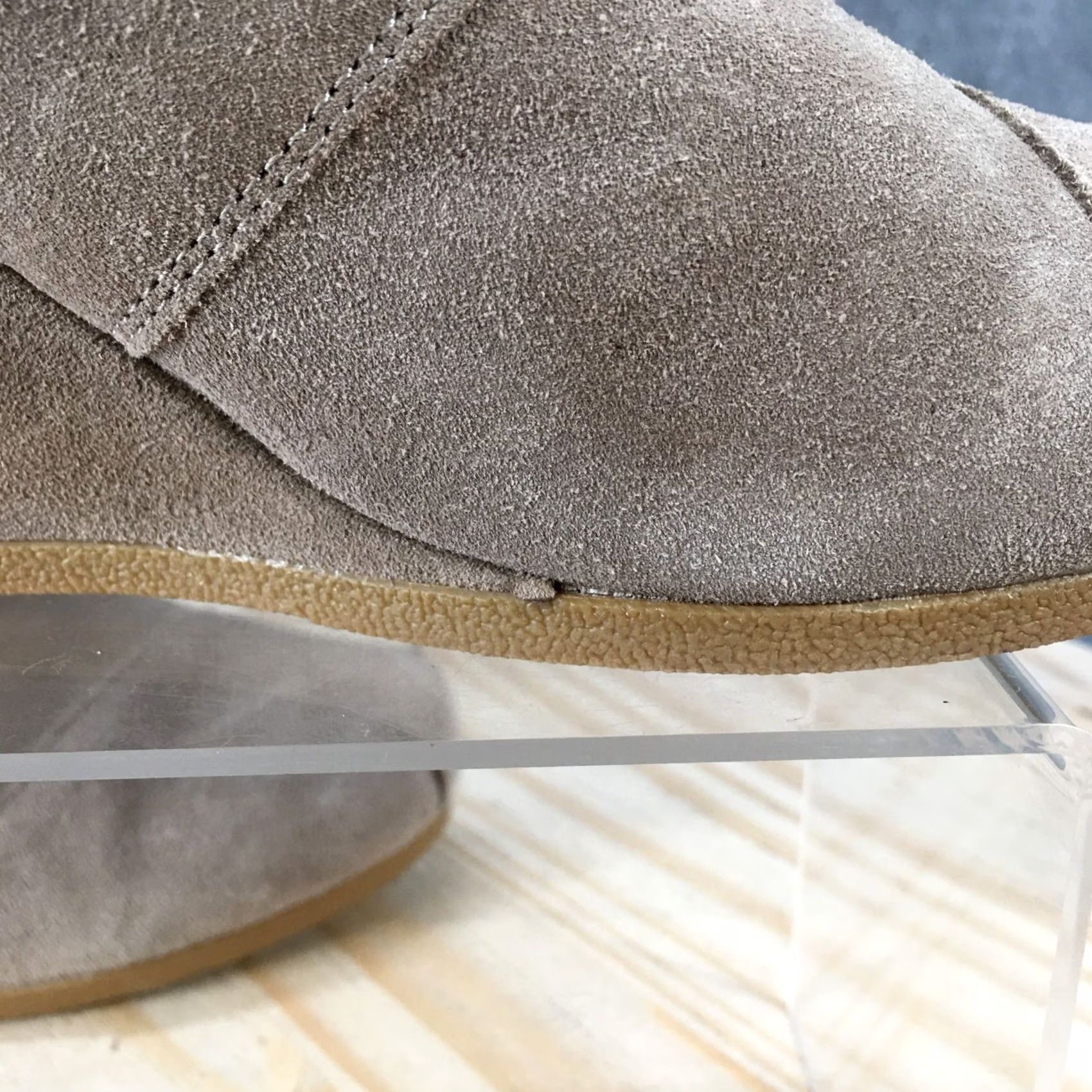 Toms TOMS Boots Womens 9.5 Desert Wedge Ankle Bootie Brown Suede Lace Up Casual Shoes Size US 10 / IT 40 - 5 Thumbnail