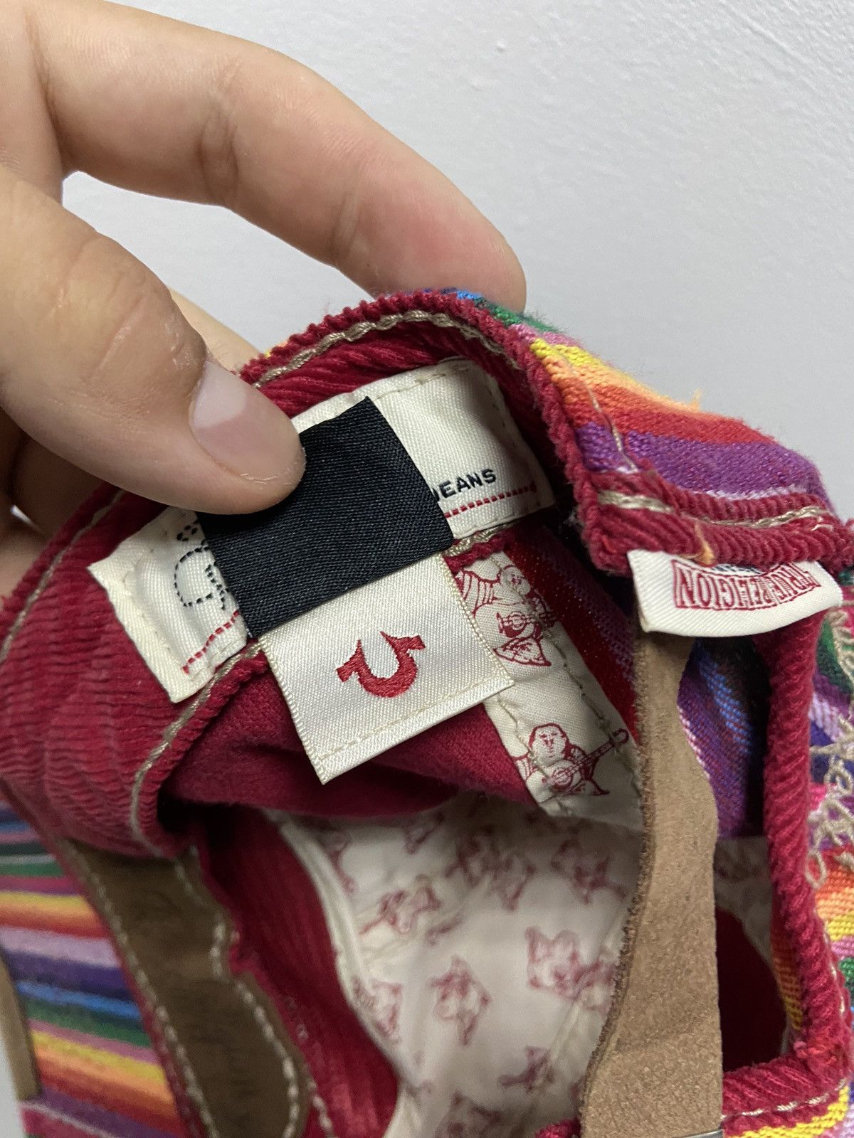 True Religion × Vintage True Religion Cap Vintage Big Logo Skate Sk8 Y2K Rainbow Size ONE SIZE - 8 Thumbnail