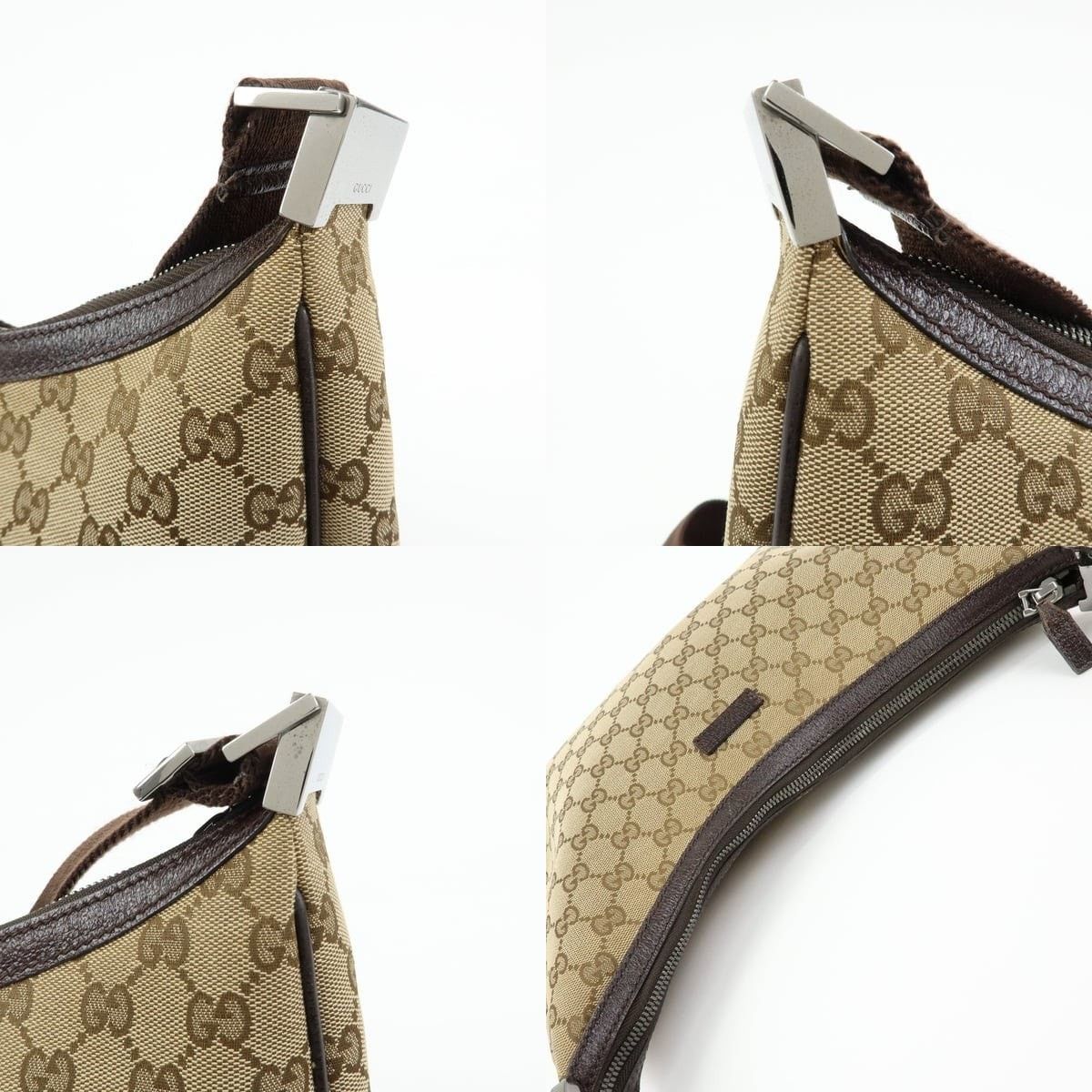 Gucci Gucci GG Canvas Shoulder Bag Beige Size ONE SIZE - 6 Thumbnail