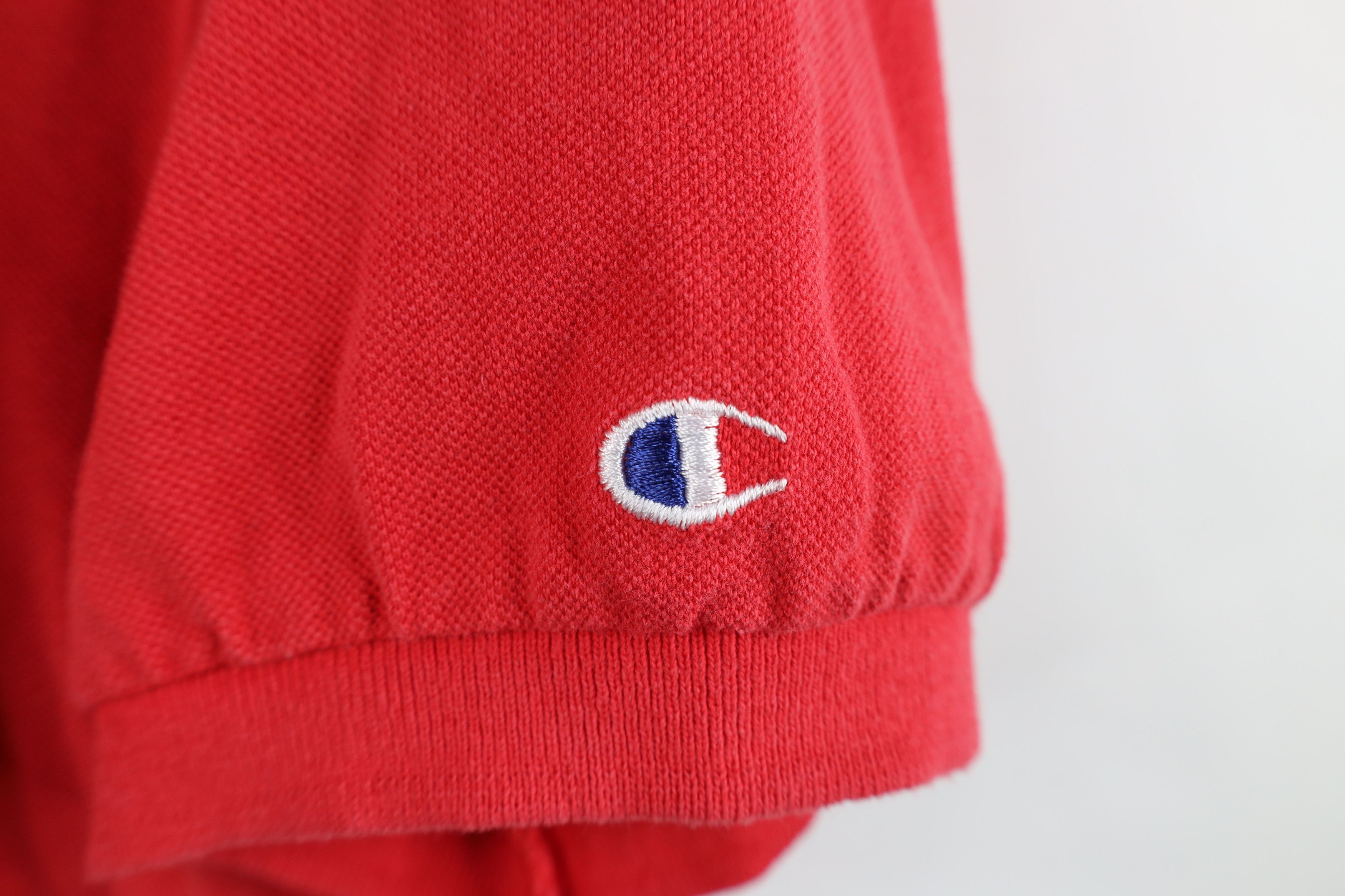 Champion Vintage 90s Champion Ohio State University Polo Shirt Red Size US L / EU 52-54 / 3 - 4 Thumbnail
