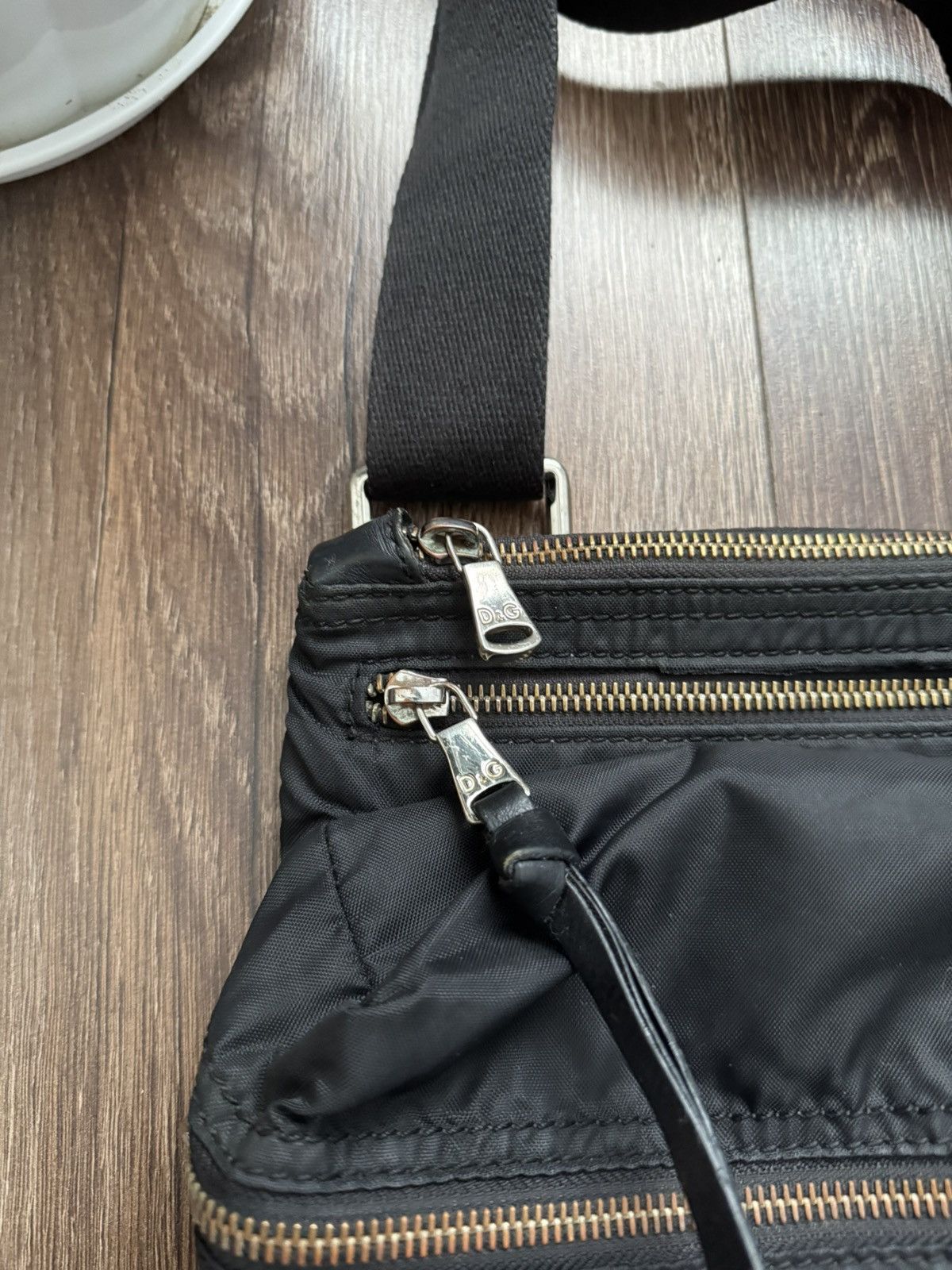 Dolce & Gabbana Dolce & Gabbana Shoulder Bag Logo Nylon Black Adjustable Leather Rare Size ONE SIZE - 4 Thumbnail