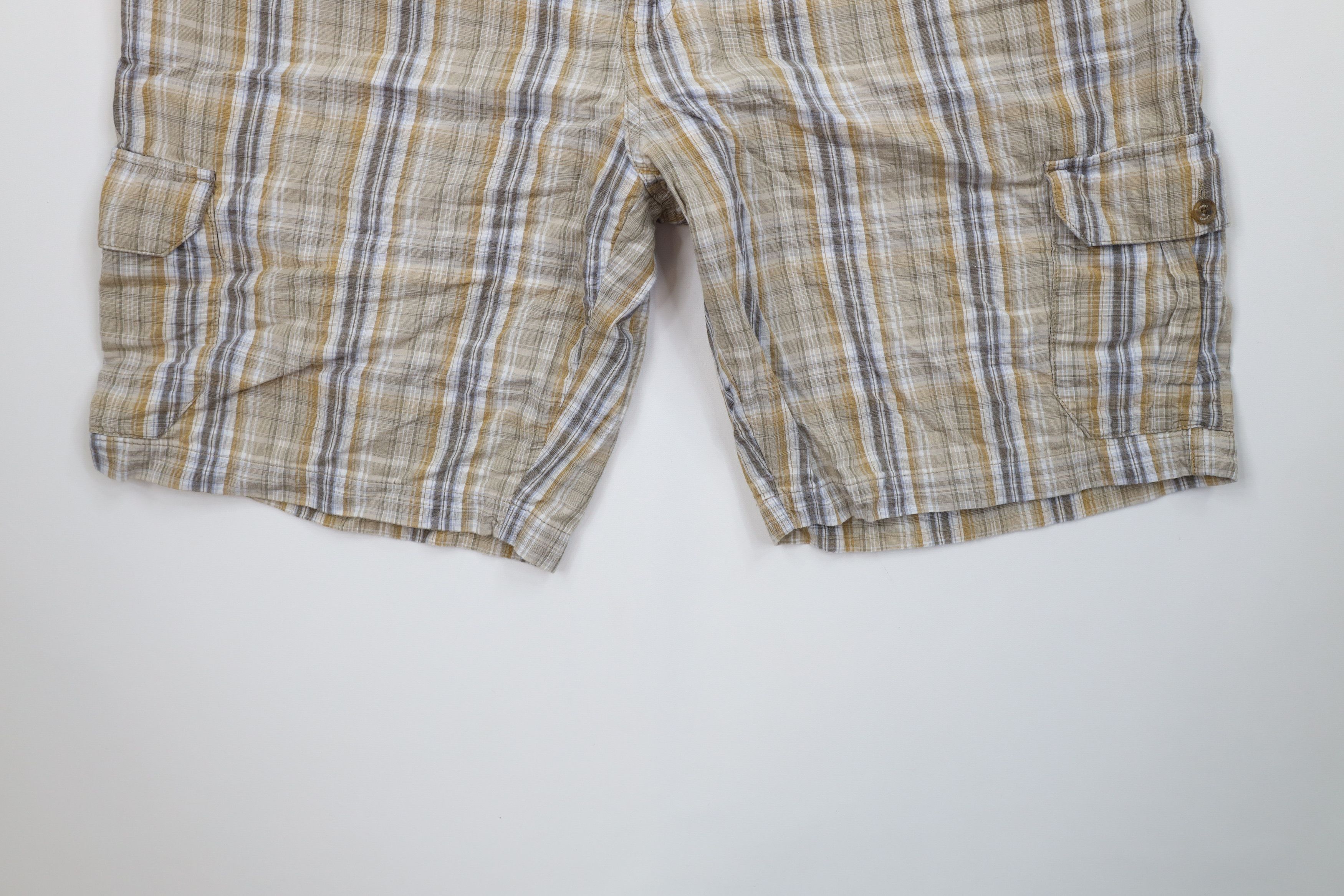 Tommy Bahama Vintage Tommy Bahama Earth Tone Plaid Cargo Shorts Cotton Size US 44 / EU 60 - 4 Thumbnail
