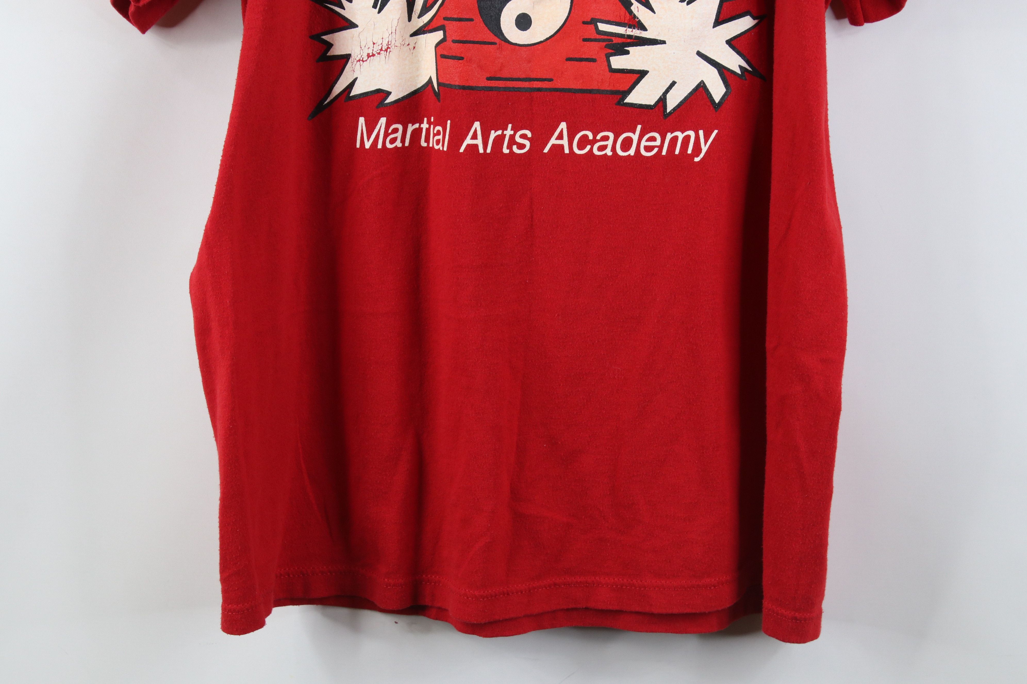 Vintage Vintage 90s Life Force Academy MMA Fighting T-Shirt USA Size US L / EU 52-54 / 3 - 3 Thumbnail