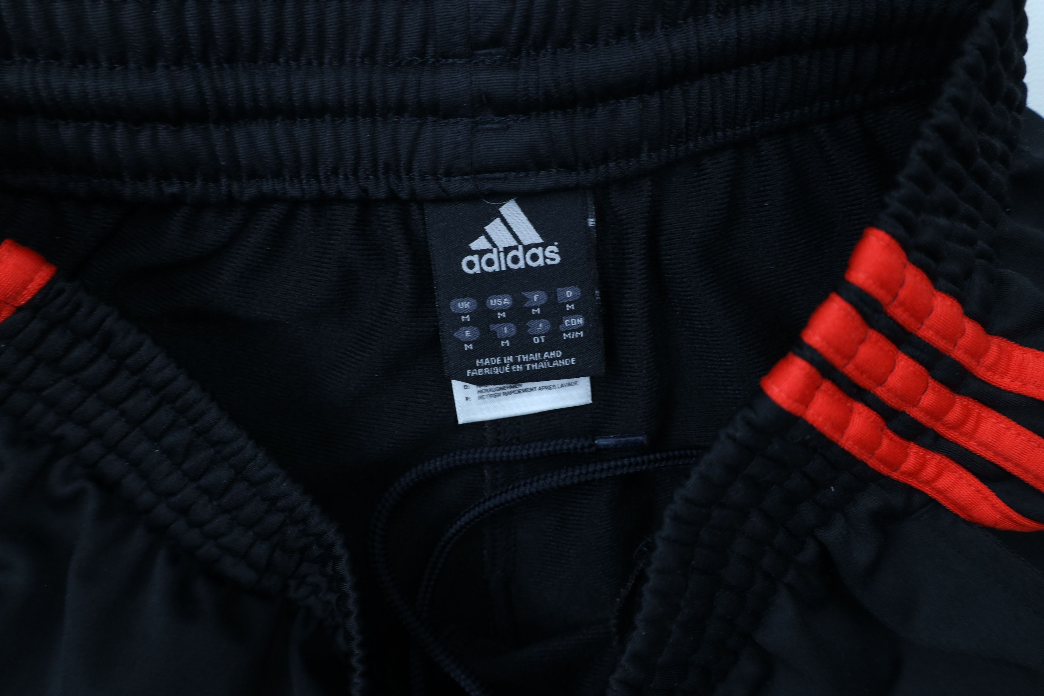 Adidas × Vintage Vintage Adidas Spell Striped Wide Leg Sweatpants Pants Black Size US 34 / EU 50 - 8 Thumbnail