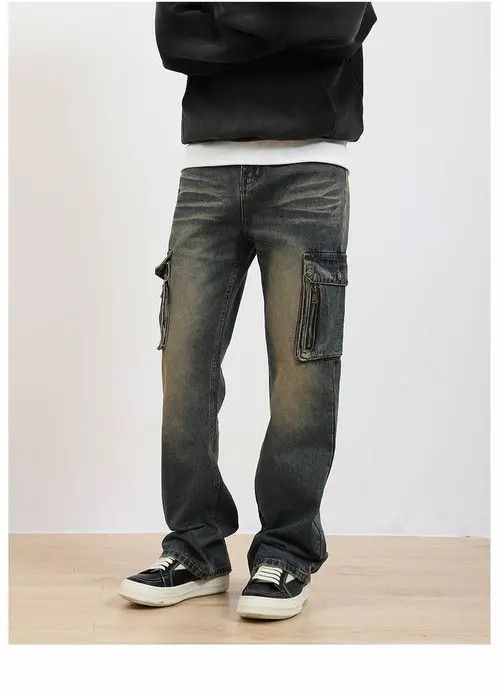 VIBE y2k washed faded grunge utility cargo pants Size US 32 / EU 48 - 8 Thumbnail