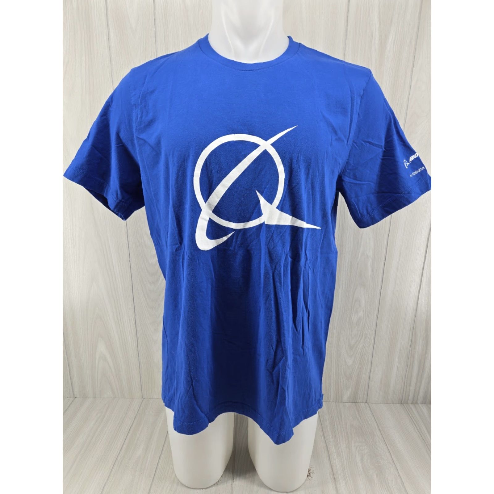 Vintage Boeing Logo Symbol Men's T-shirt XL Blue - Bella + Canvas Aero Aviation Shirt, Short Sleeve Crew Neck, Cotton, Regular Fit, Logo Accent Size US XL / EU 56 / 4 - 2 Thumbnail