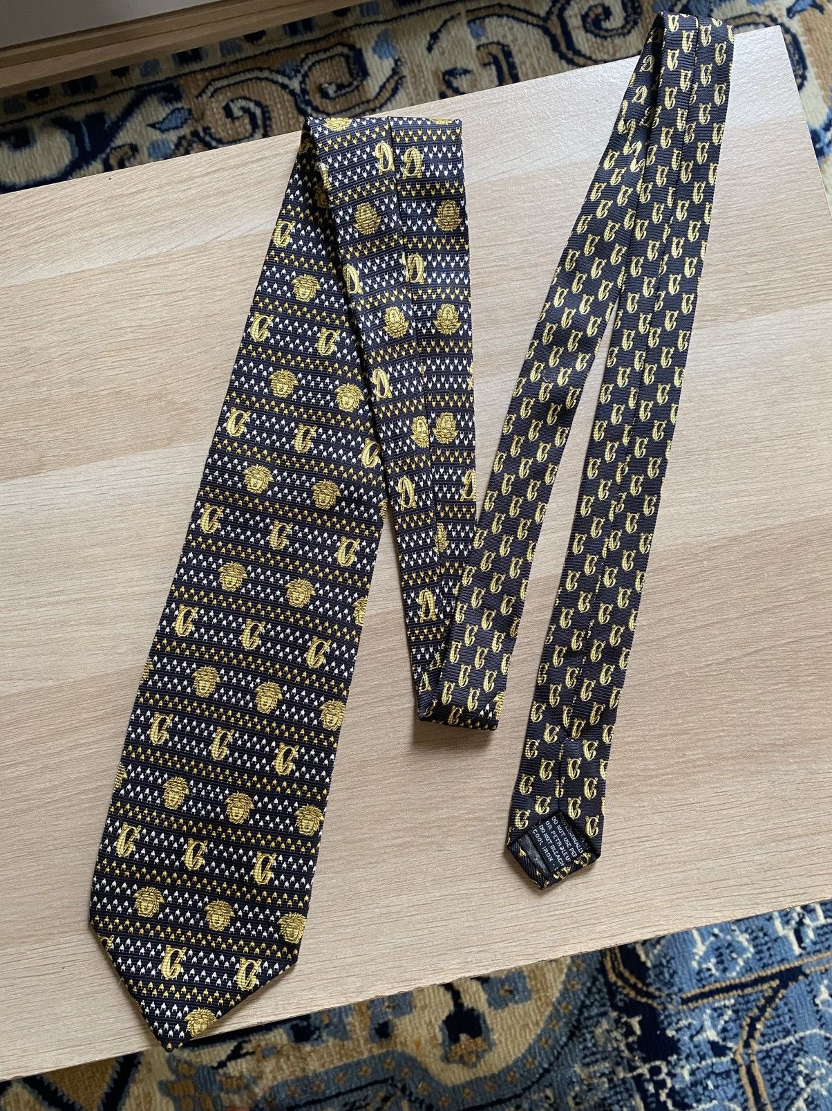 Versace Vintage Gianni Versace Monogram Silk Tie Size ONE SIZE - 4 Thumbnail