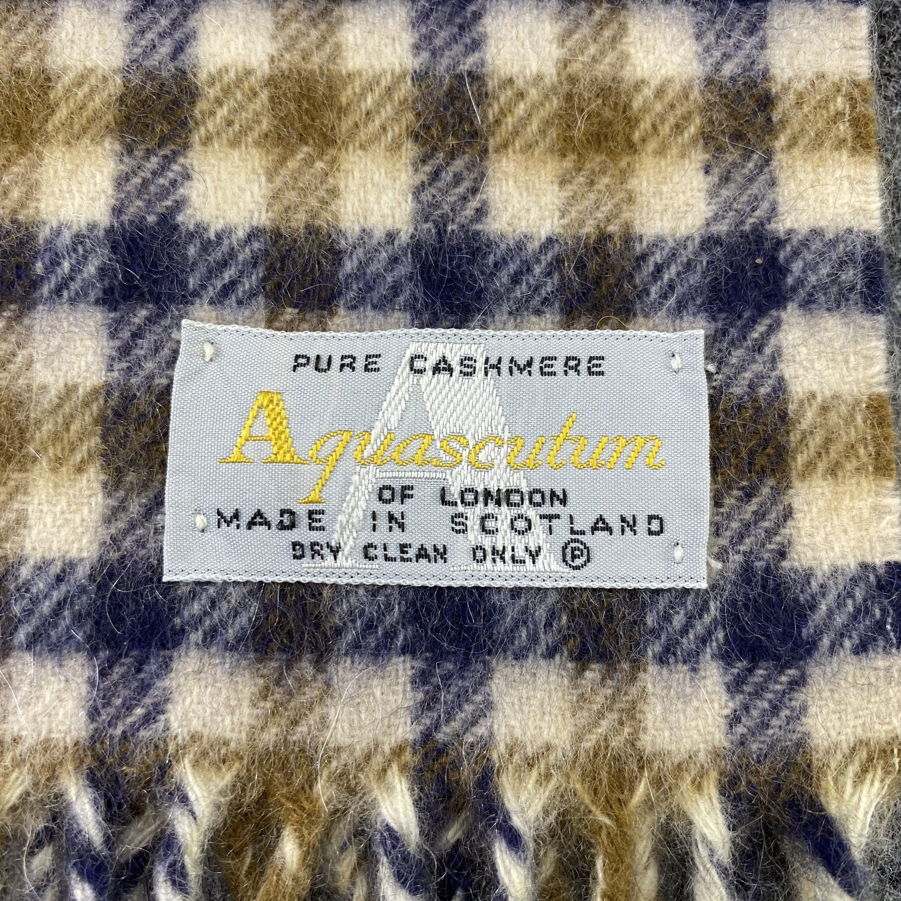Aquascutum Aquasqutum Cashmere Muffler/Scarf/Neckwear-T1427 Size ONE SIZE - 5 Thumbnail