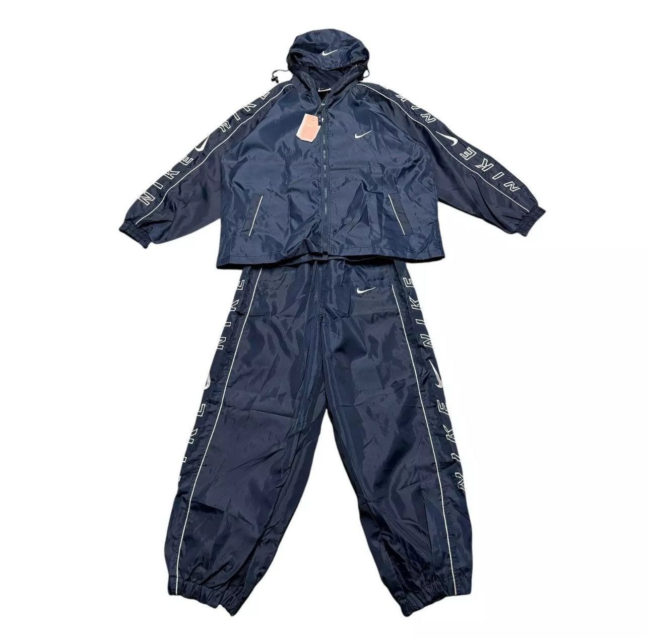 Nike Vintage 90s Nike Tracksuit Mens M Embroidered Logo Navy NWT Size US M / EU 48-50 / 2 - 1 Thumbnail