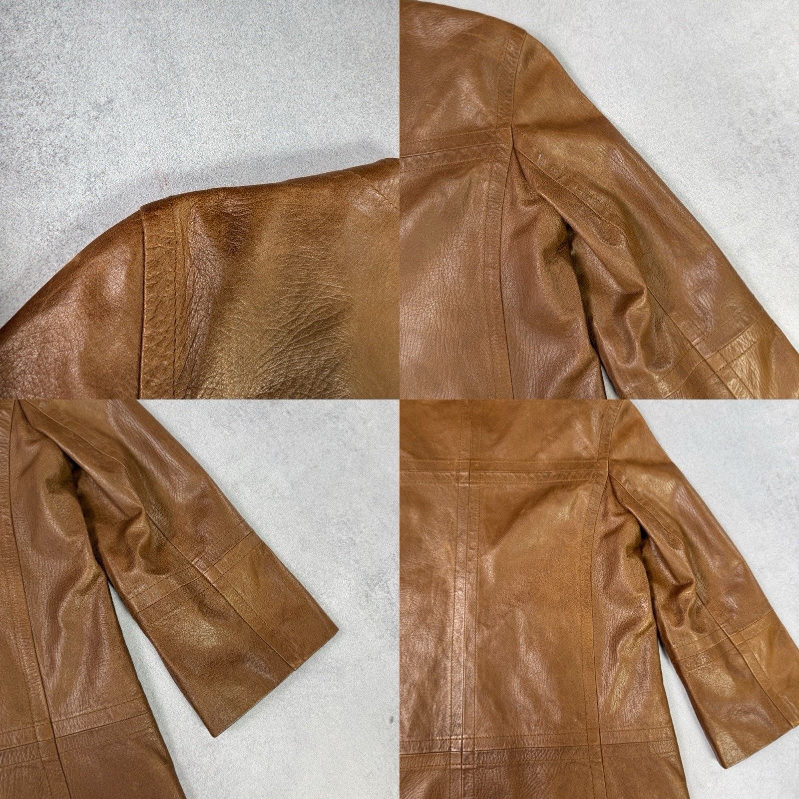 Weekend Max Mara Weekend Max Mara Women Leather Jacket Coat Size 12 Brown Size M / US 6-8 / IT 42-44 - 23 Thumbnail