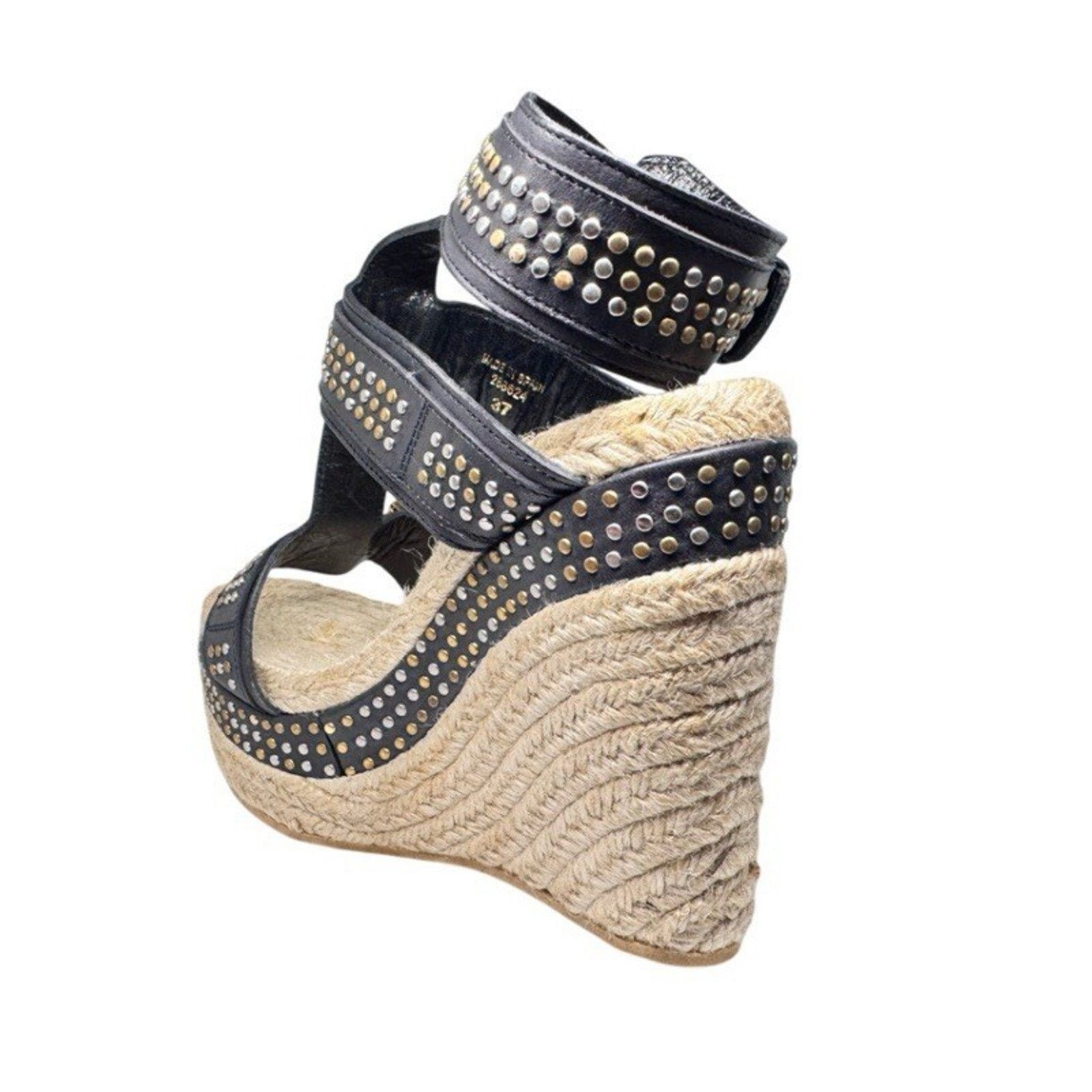 Alexander McQueen ALEXANDER MCQUEEN SANDAL HIGH PLATFORM BLACK LEATHER 37 Size US 7 / IT 37 - 5 Thumbnail