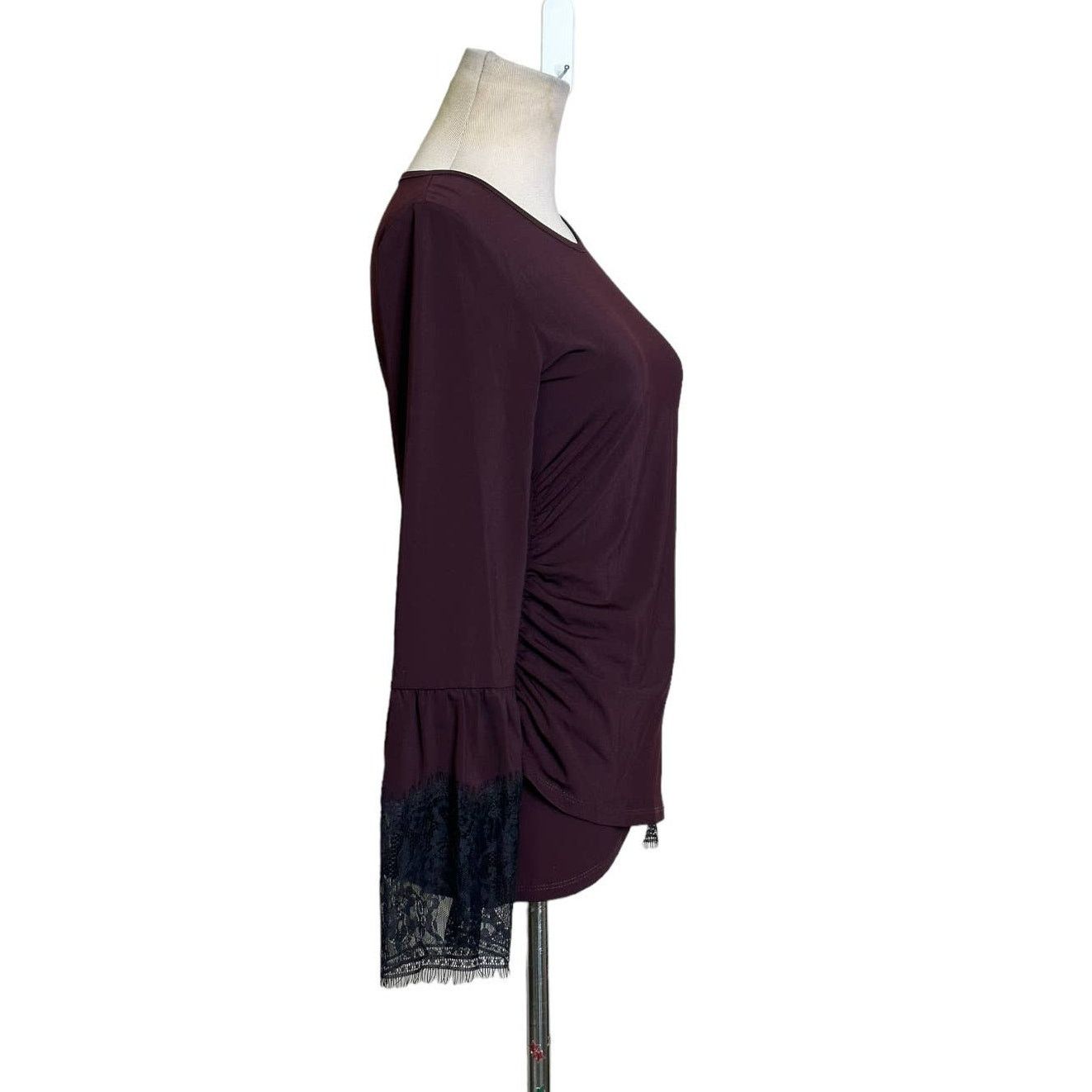 KOBI HALPERIN KOBI Aubergine Miley Long Sleeve Blouse size Small Size S / US 4 / IT 40 - 8 Thumbnail