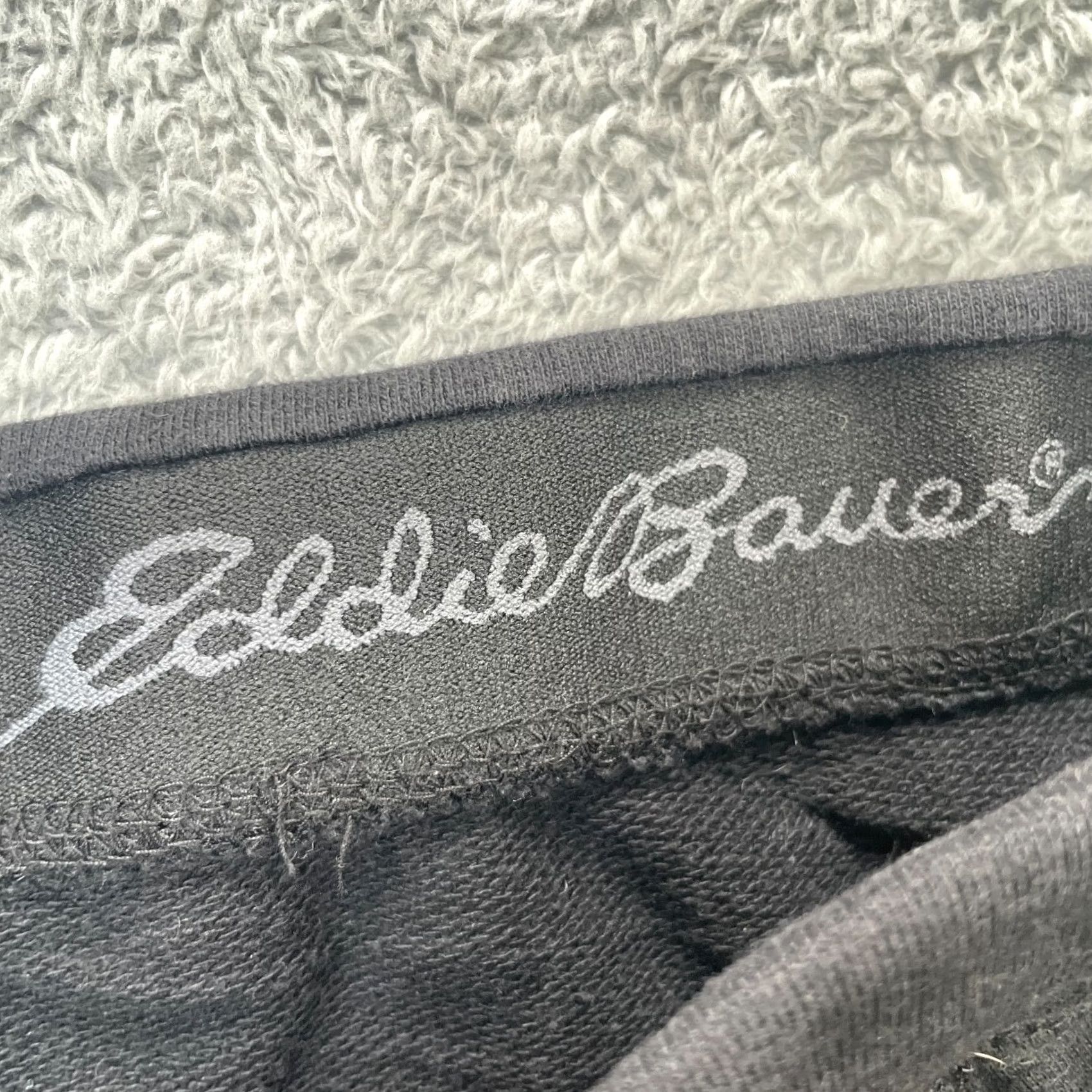 Eddie Bauer Eddie Bauer Shorts Mens Medium Black Lounge French Terry Lined Cotton Drawstring Size US 31 - 7 Thumbnail