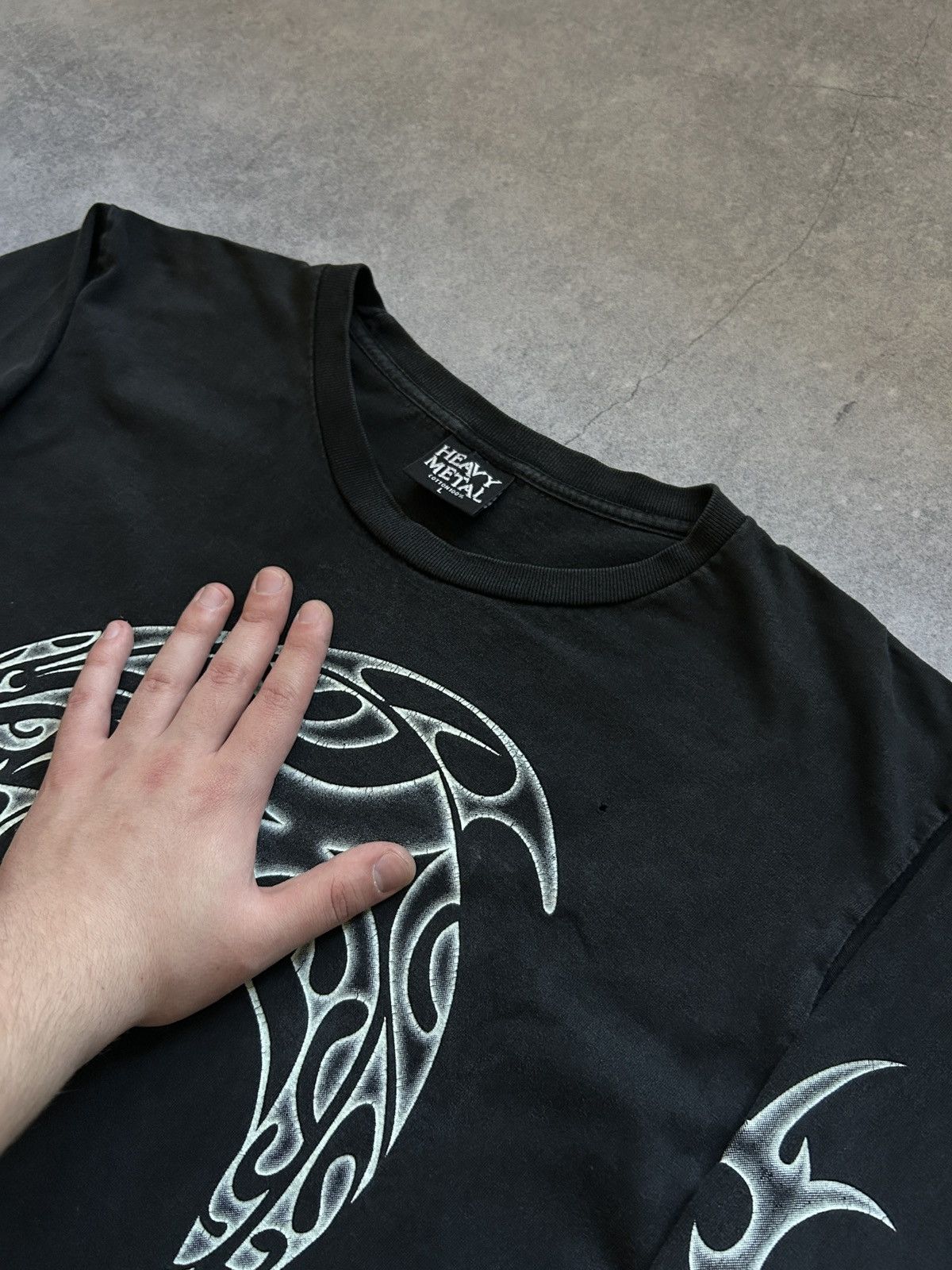 Band Tees Vintage Heavy Metal y2k spiral long-sleeved true faded Size US L / EU 52-54 / 3 - 4 Thumbnail