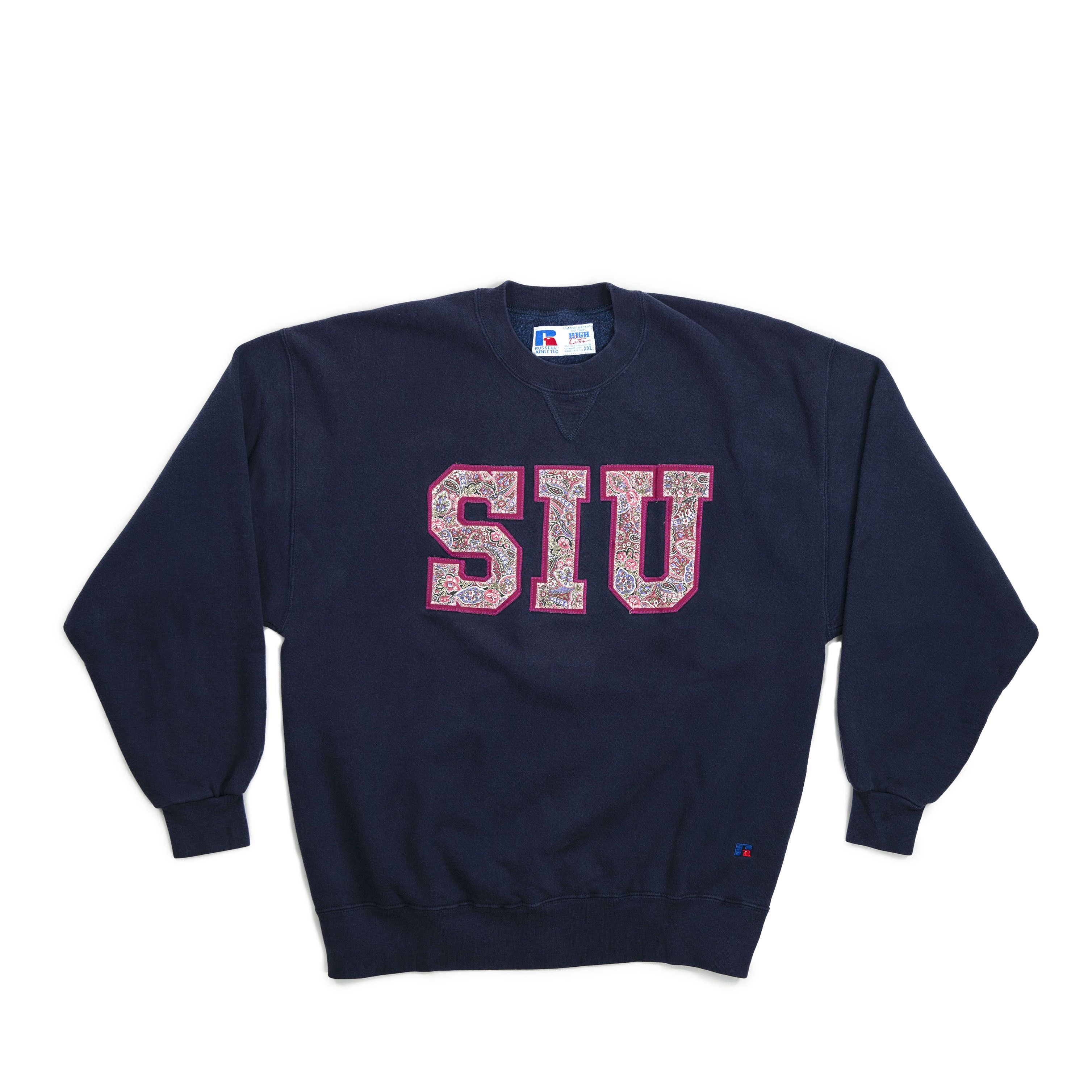 image of Russell Athletic x Vintage Siu Southern Illinois University Russell Crewneck in Navy (Size 2XL)