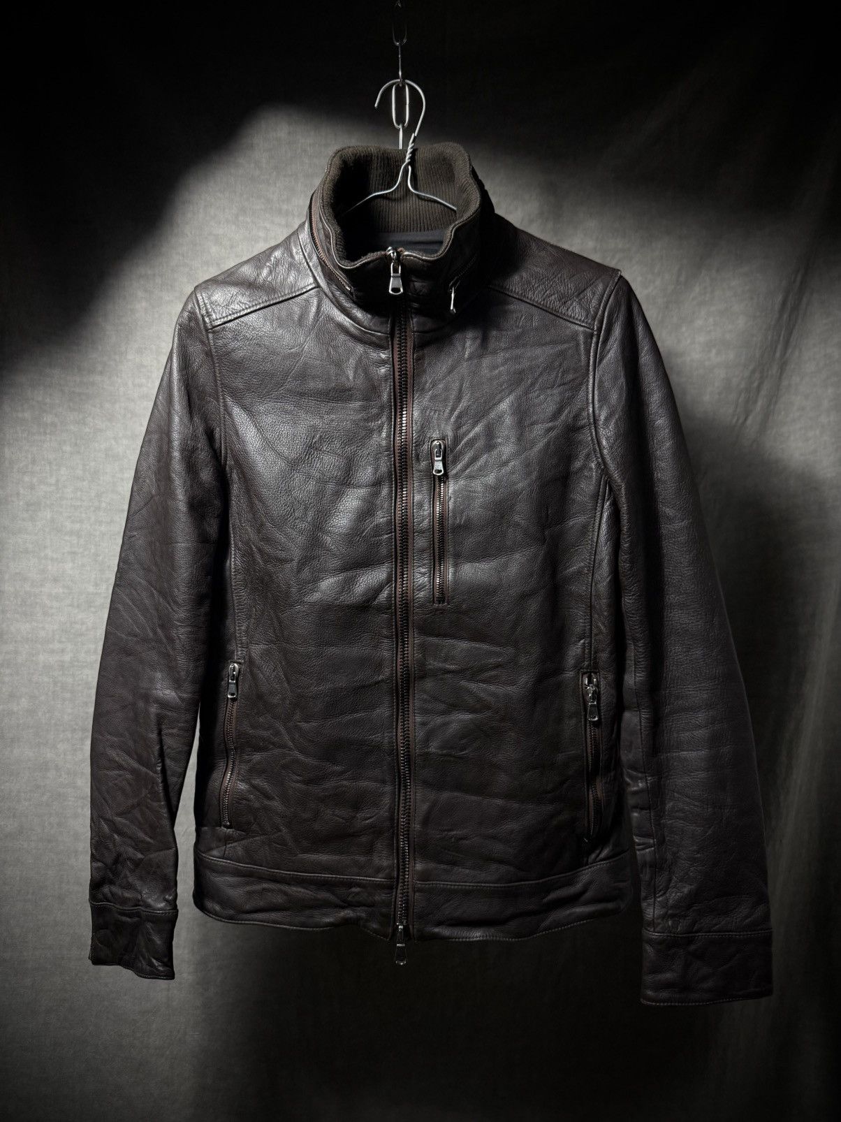 再出品Black Leather Jacket　ジュンハシモト 再出品Black Leather Jacket ジュンハシモト junhashimoto | Grailed