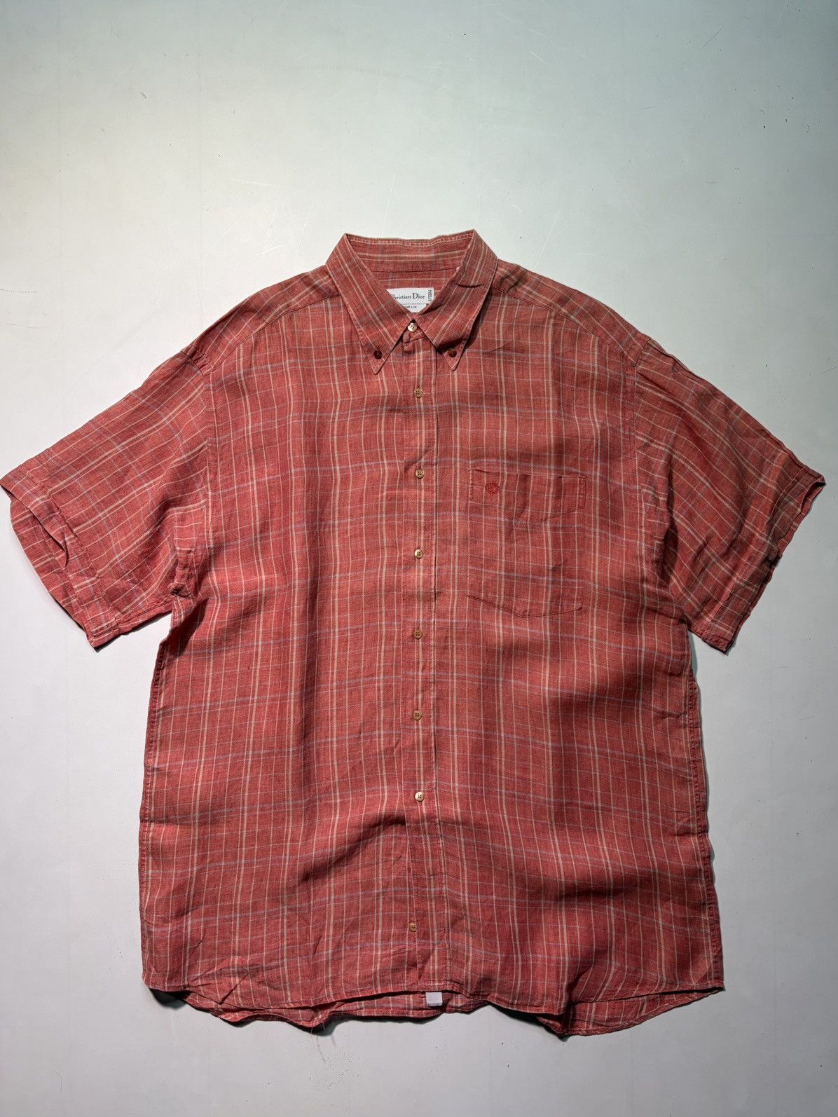 Christian Dior Monsieur Vintage Christian Dior pur lin shirts button up Size US L / EU 52-54 / 3 - 1 Thumbnail