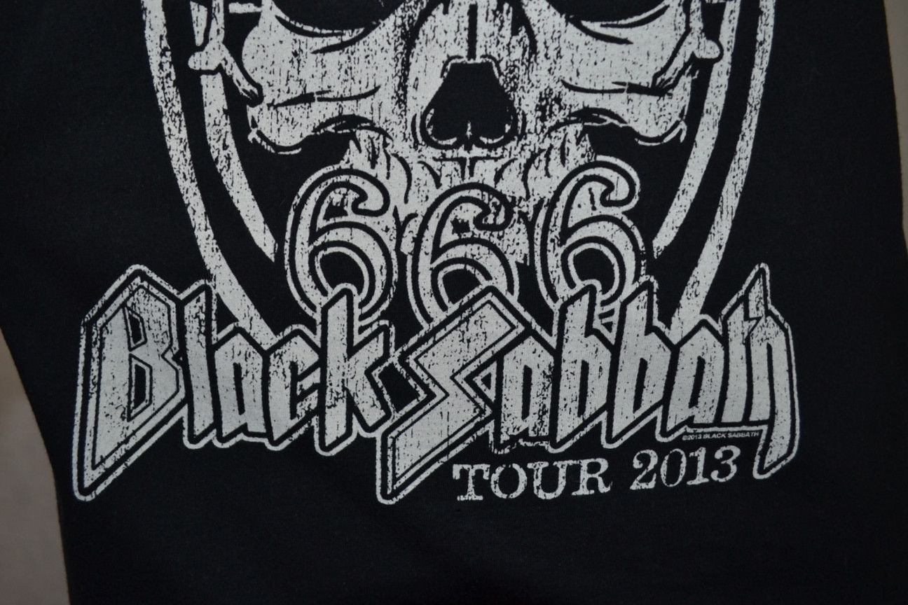 Band Tees × Black Sabbath × Vintage Black Sabbath Ozzy Osborne 2013 Tour tee L Size US L / EU 52-54 / 3 - 6 Thumbnail