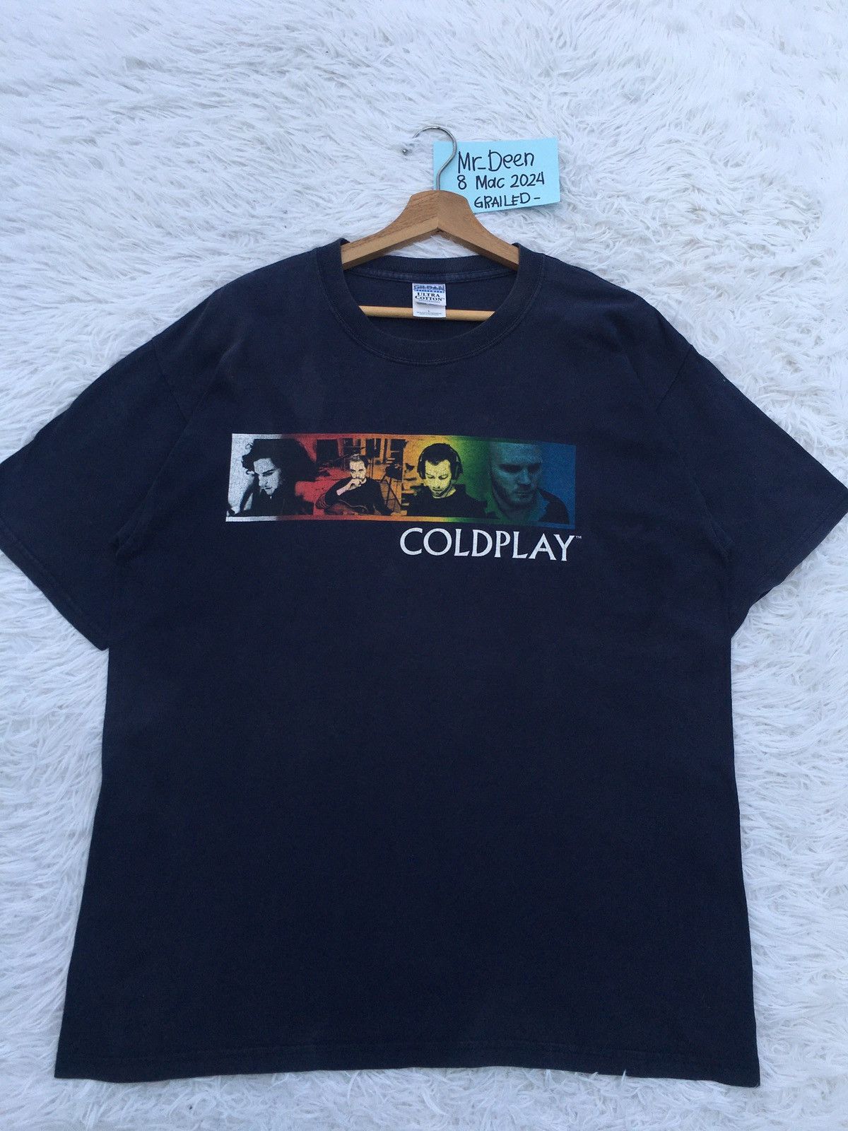 Rare Vintage Coldplay Tour Concert Tshirt