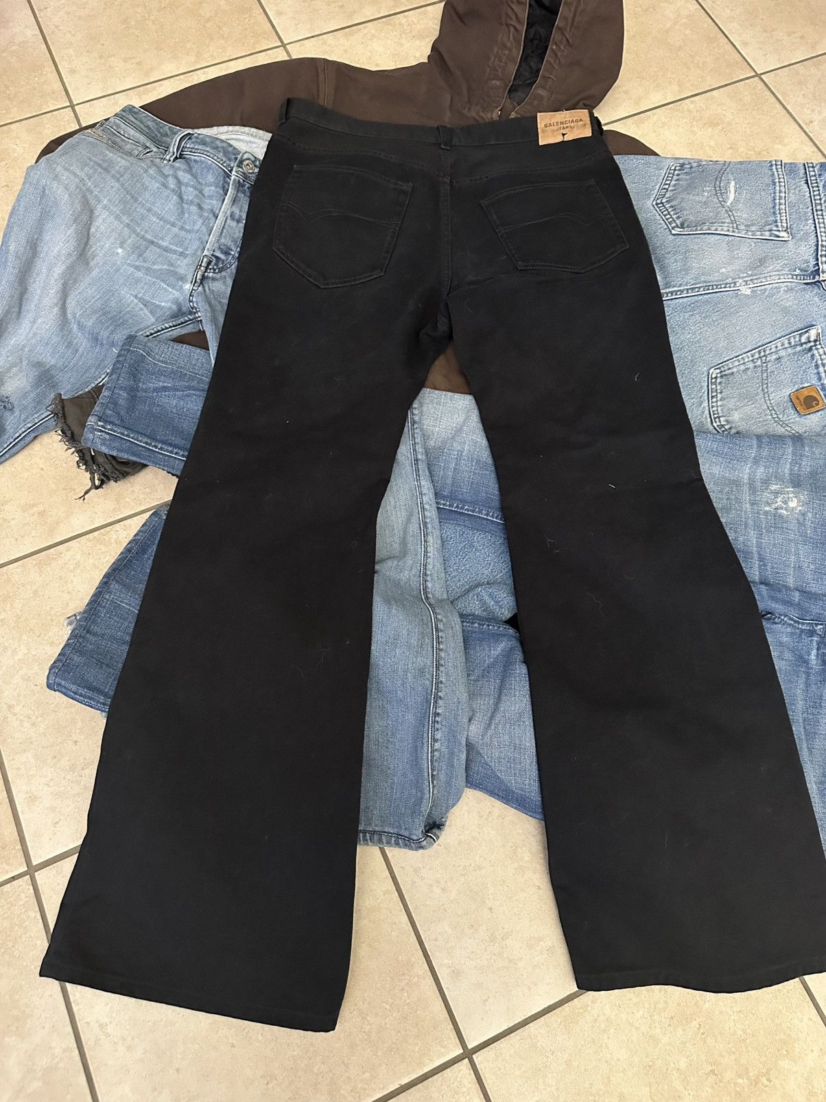Balenciaga Balenciaga Unisex Flared Jeans - Black Soft Italian Denim Size US 32 / EU 48 - 5 Thumbnail