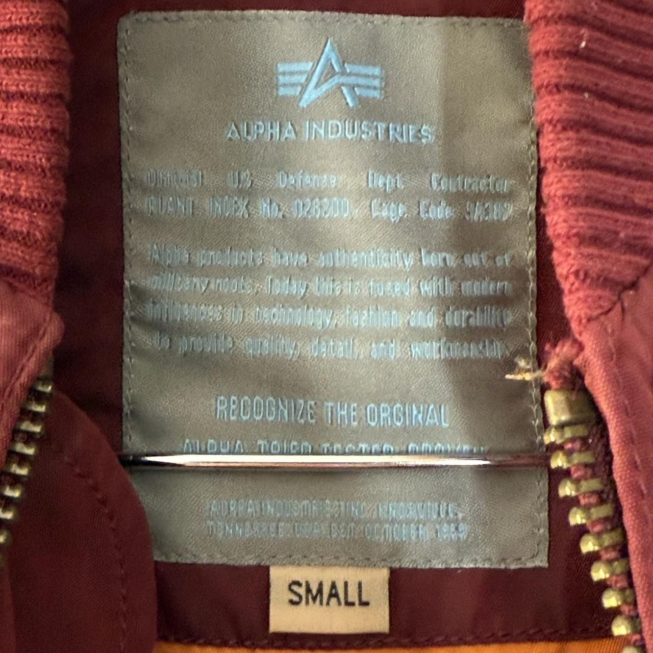Alpha Industries Alpha Industries Jacket Burgandy Size US S / EU 44-46 / 1 - 6 Thumbnail