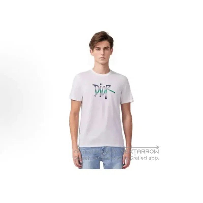Dior Dior White Cotton Men's T-shirt . Size US L / EU 52-54 / 3 - 7 Thumbnail