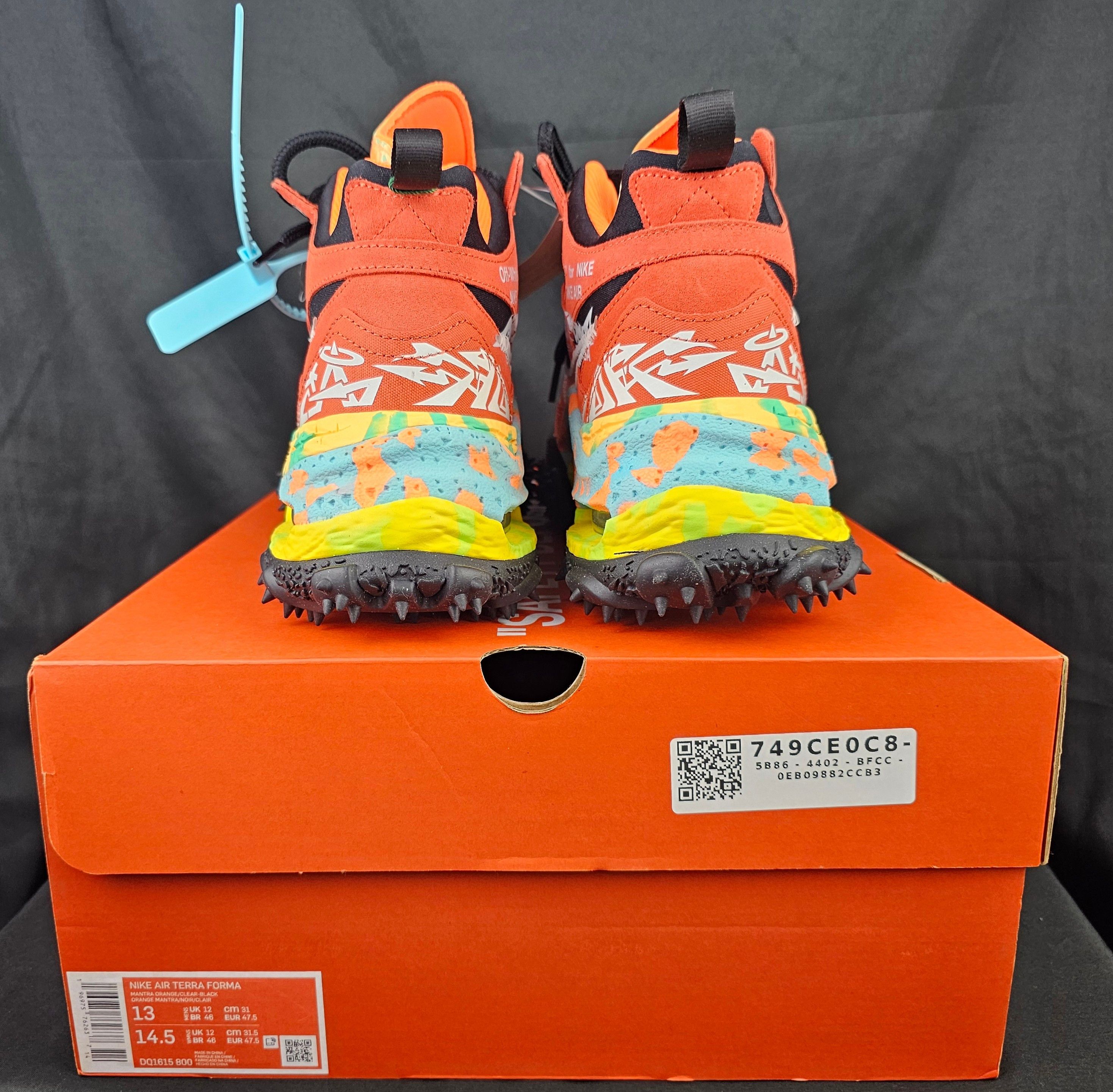 Nike × Off-White Nike x Off-White Air Terra Forma Mantra Orange Men's NEW Size US 13 / EU 46 - 9 Thumbnail
