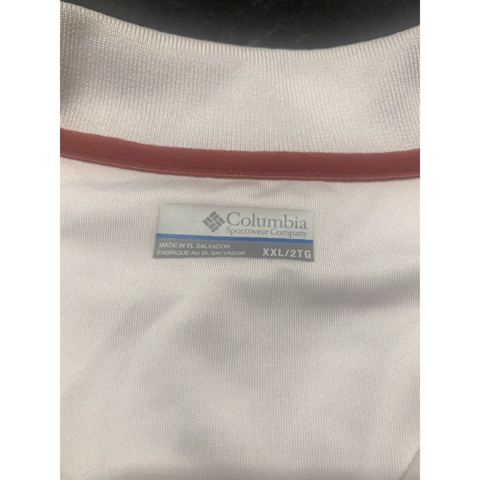 Vintage Columbia PFG Polo Shirt Mens 2XL White Red 100% Polyester Short Sleeve Collared Size US XXL / EU 58 / 5 - 7 Thumbnail