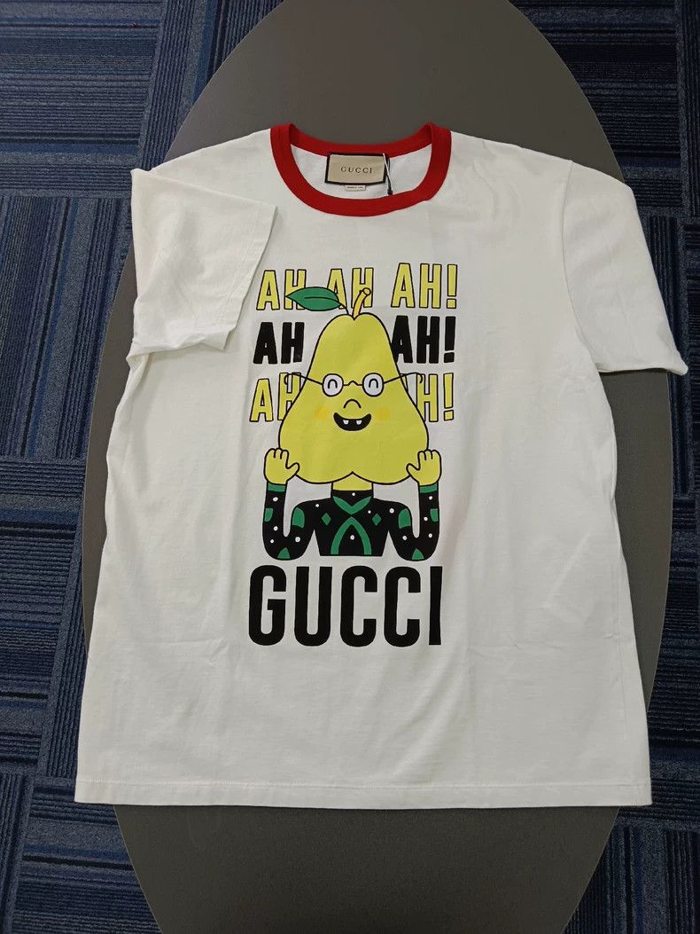 Gucci Gucci Pear pattern letter printed short-sleeved T-shirt 250 Size US XS / EU 42 / 0 - 1 Thumbnail