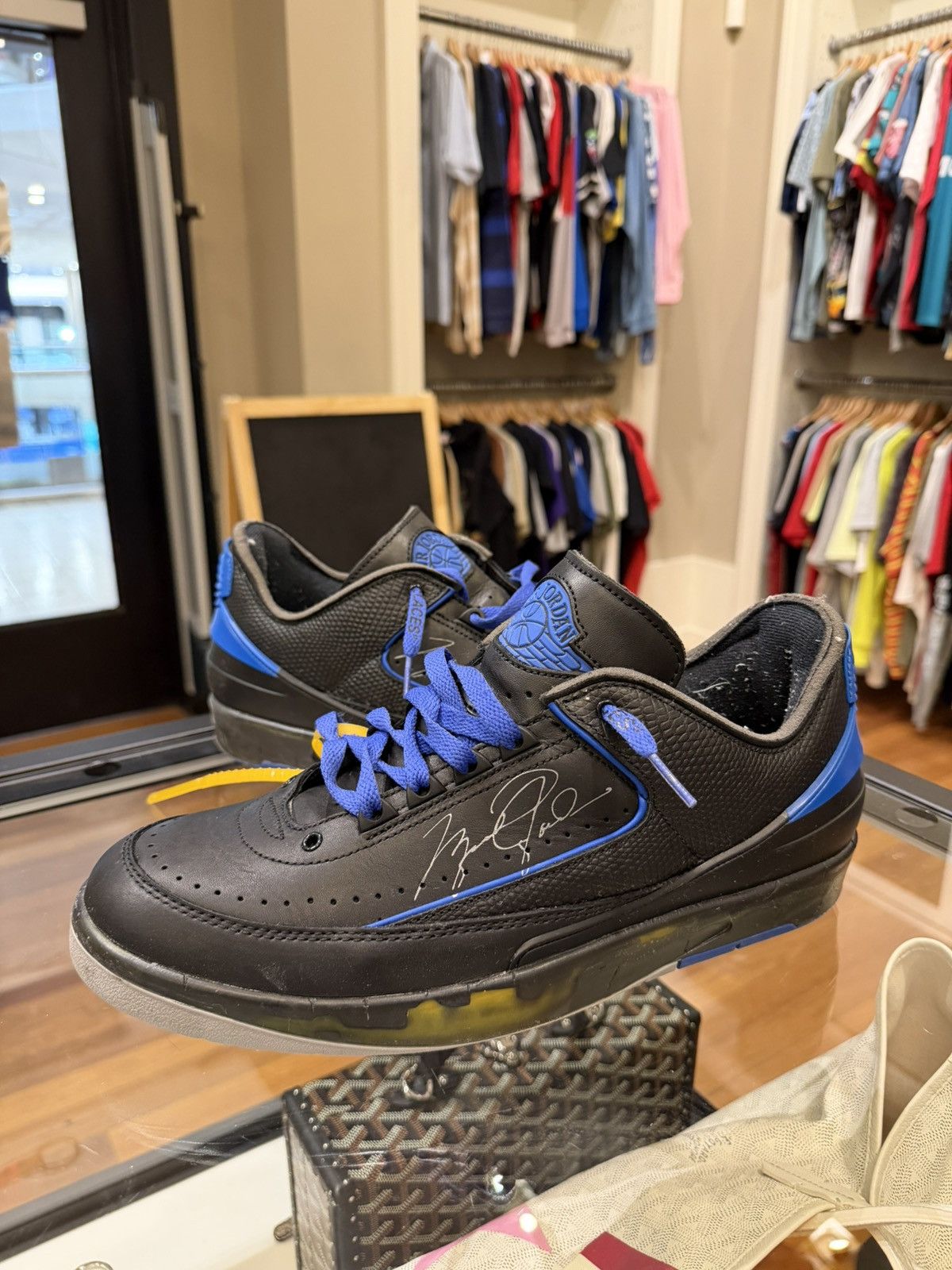 Jordan Brand × Off-White Off-White x Jordan 2 Low SP - Black Varsity Royal Size US 11.5 / EU 44-45 - 4 Thumbnail