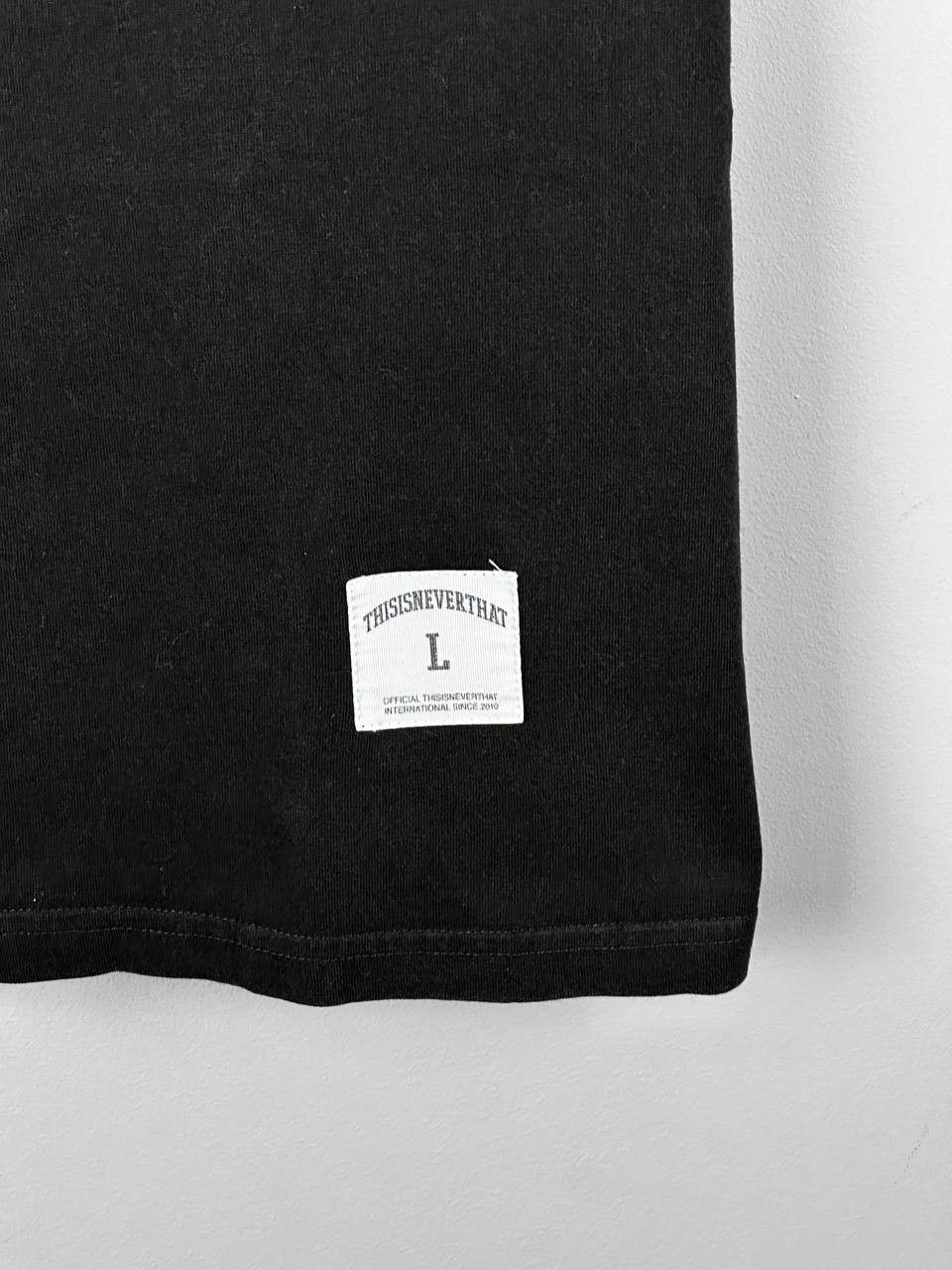 thisisneverthat Thisisneverthat Black Big Logo Japanese Streetwear T Shirt Size US L / EU 52-54 / 3 - 5 Thumbnail