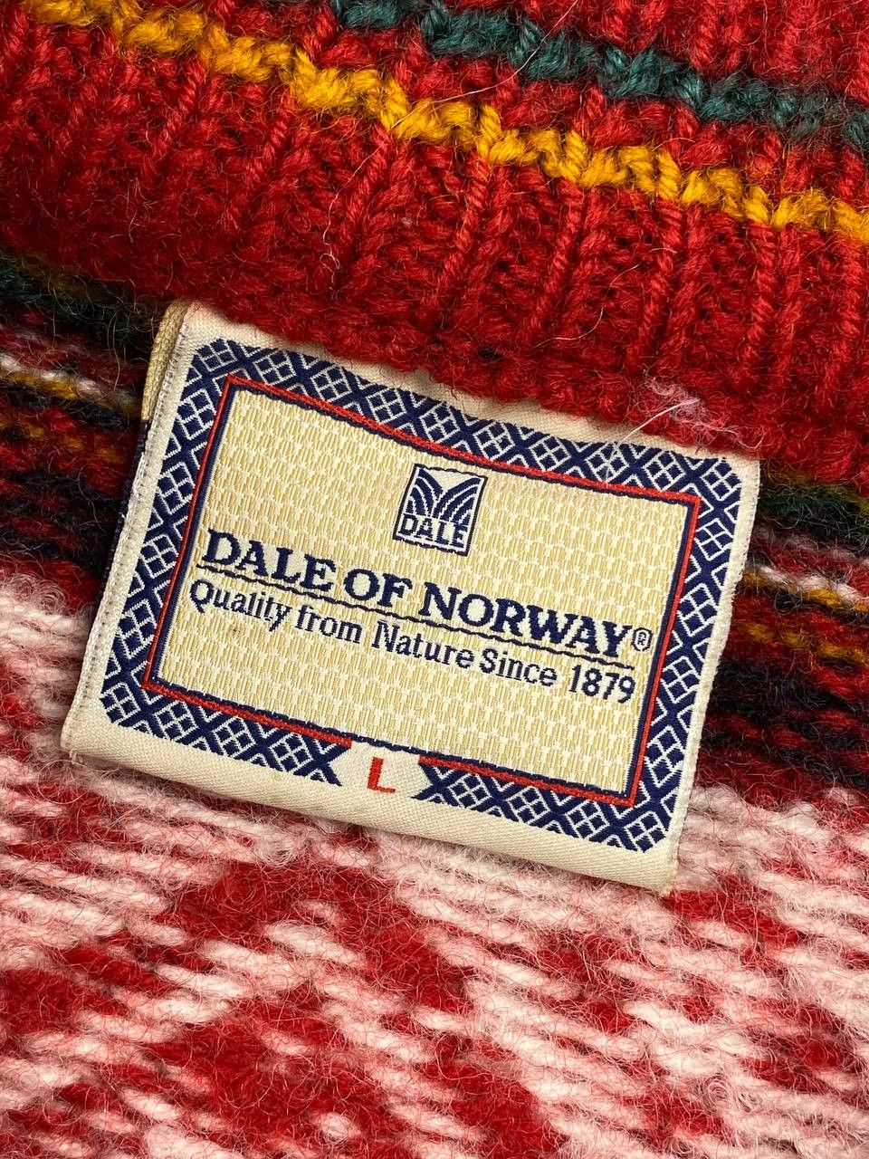 Dale Of Norway Dale Of Norway Knit Wool Swearer 1/4 Zip Big Logo Men Size US L / EU 52-54 / 3 - 8 Thumbnail